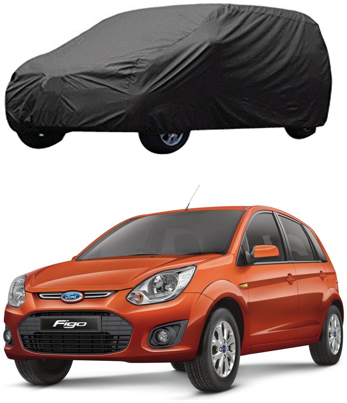 

AutoRetail Ford Figo Grey Car Body Cover For 2010 Model (Triple Stiched without Mirror Pocket)