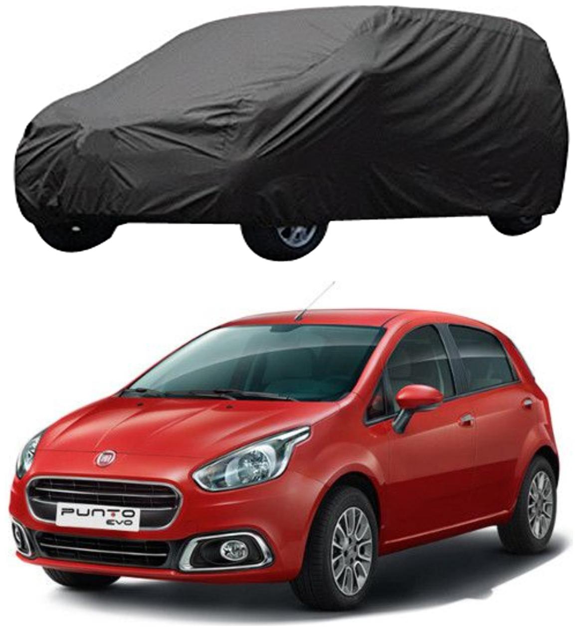 

AutoRetail Fiat Punto Grey Car Body Cover For 2019 Model (Triple Stiched without Mirror Pocket)