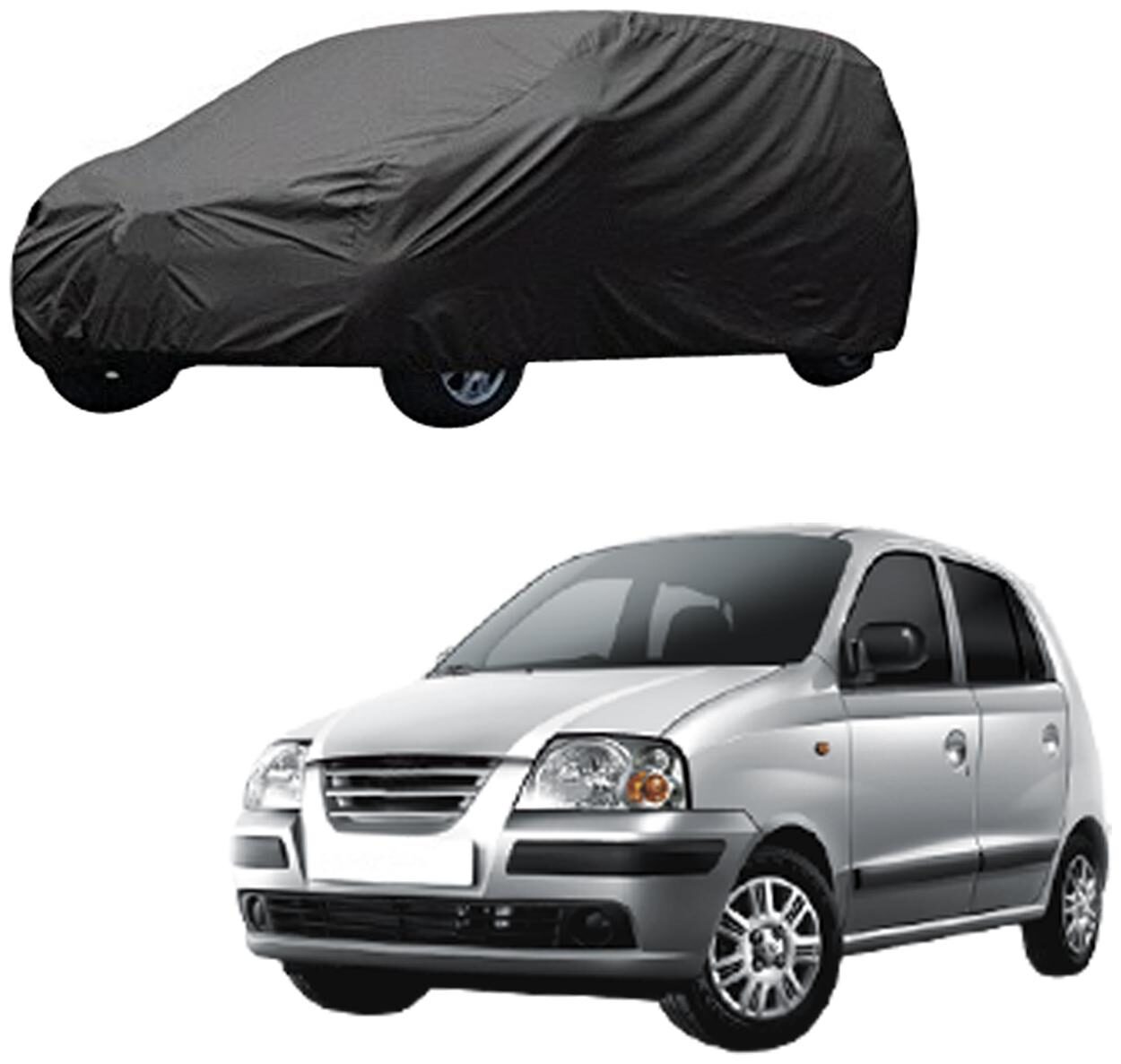 

AutoRetail Hyundai Santroxing Grey Car Body Cover For 2002 Model (Triple Stiched without Mirror Pocket)
