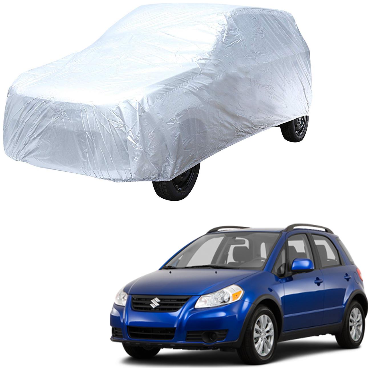 

AutoRetail Maruti Suzuki SX4 Silver Matty Car Body Cover for 2019 Model (Triple Stiched without Mirror Pocket)