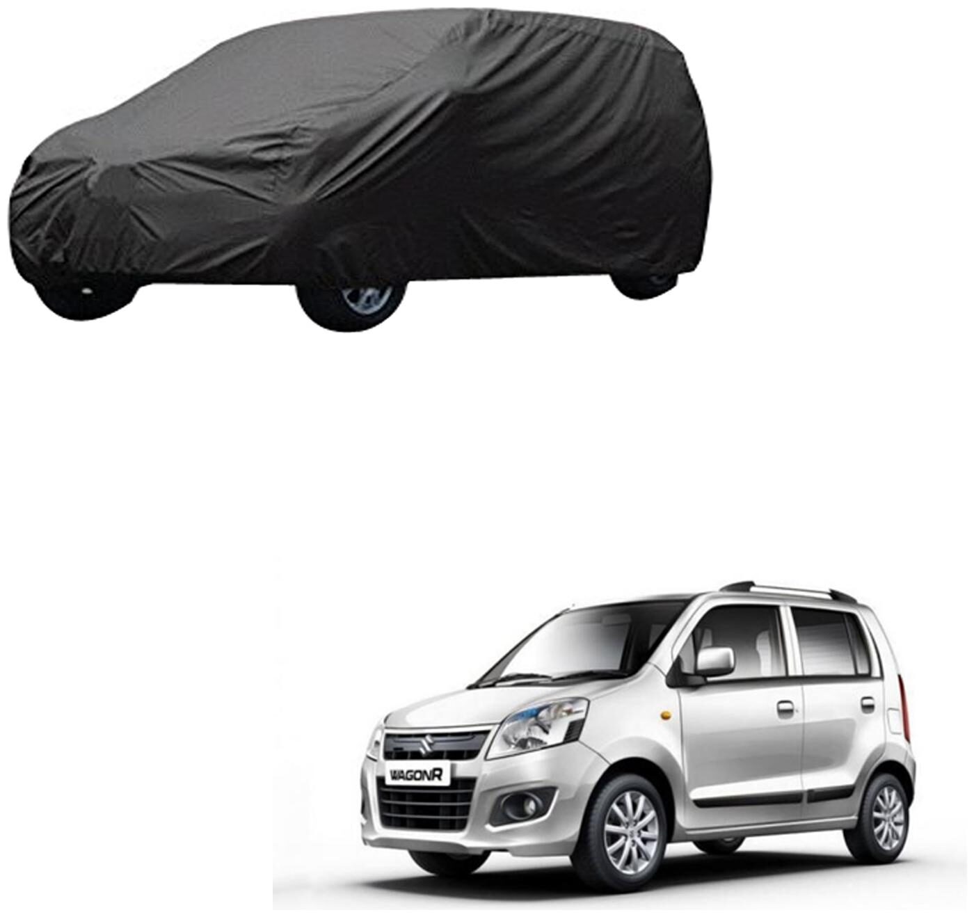 

AutoRetail Maruti Suzuki WagonR Grey Car Body Cover for 2008 Model (Triple Stiched without Mirror Pocket)