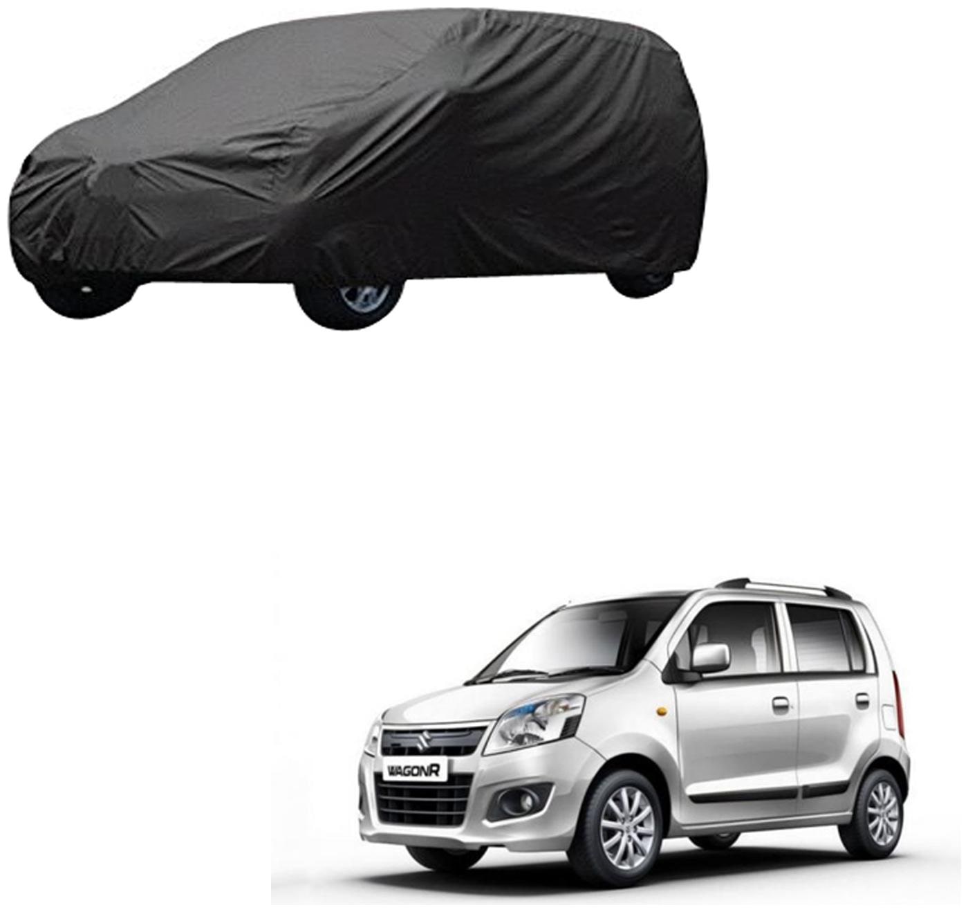 

AutoRetail Maruti Suzuki WagonR Grey Car Body Cover for 2011 Model (Triple Stiched without Mirror Pocket)