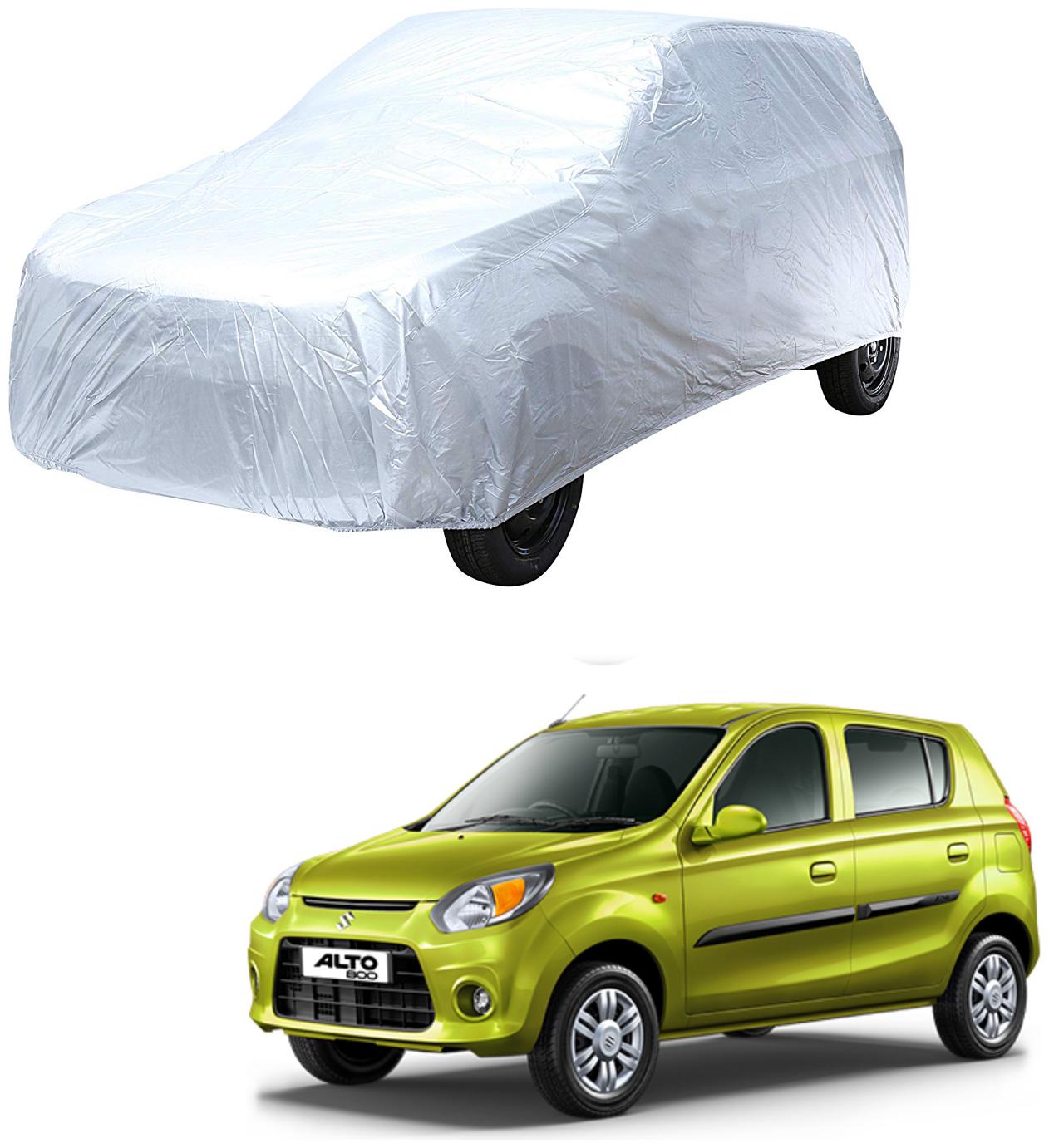 

AutoRetail Maruti Suzuki Alto Silver Matty Car Body Cover for 2000 Model (Triple Stiched without Mirror Pocket)