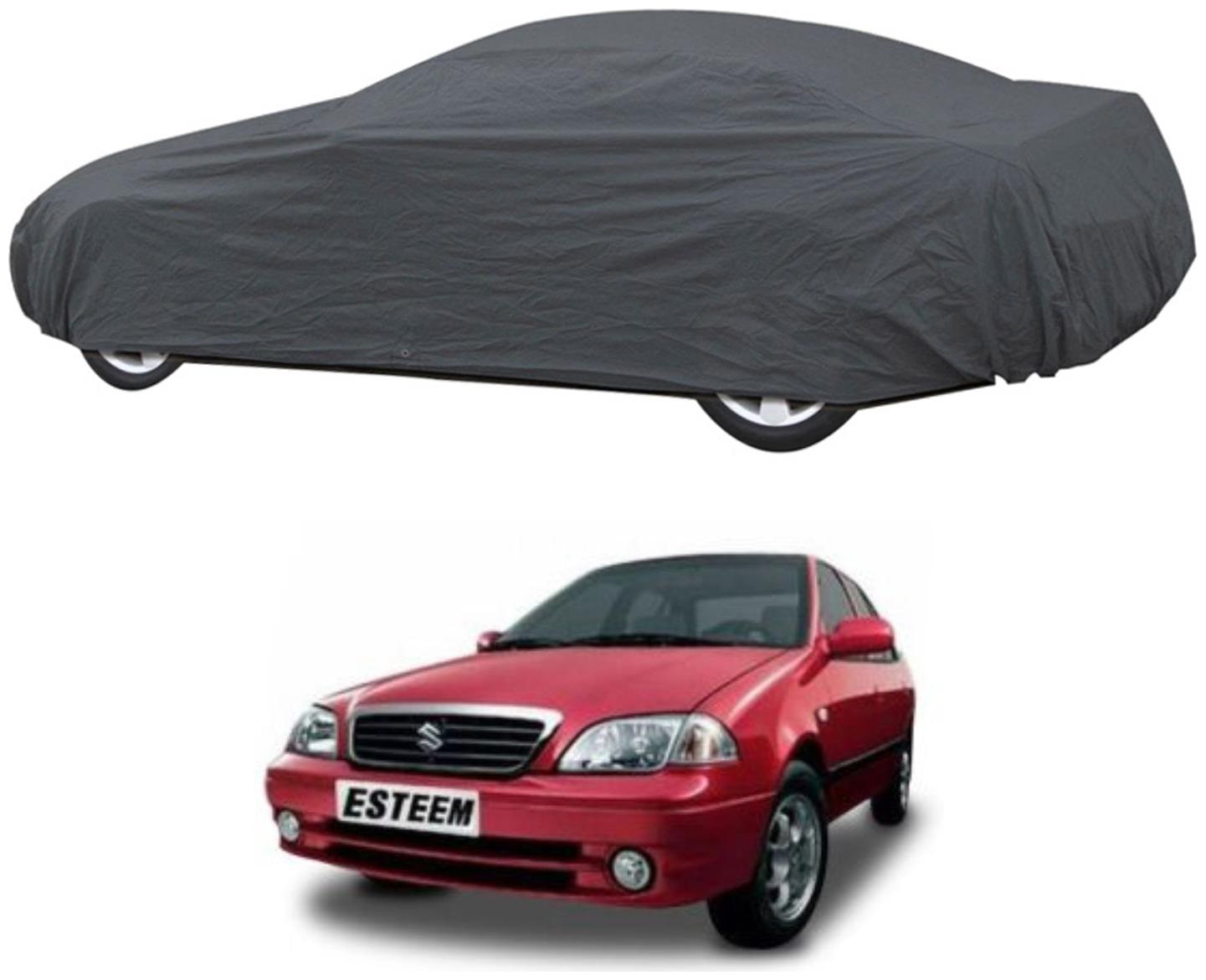 

AutoRetail Maruti Suzuki Esteem Grey Car Body Cover For 2019 Model (Triple Stiched without Mirror Pocket)