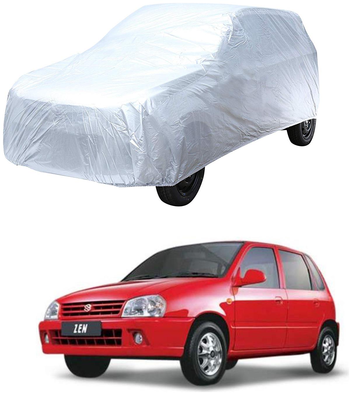 

AutoRetail Maruti Suzuki Zen Silver Matty Car Body Cover For 1999 Model (Triple Stiched without Mirror Pocket)