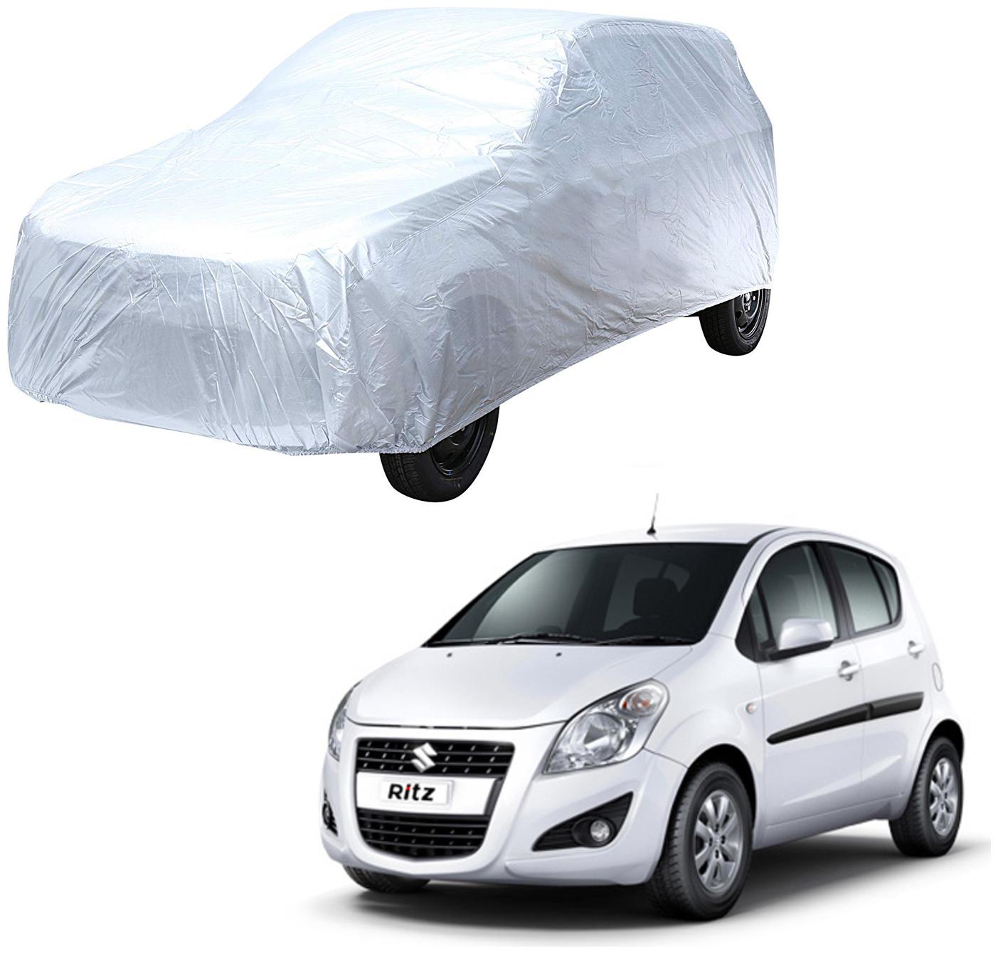 

AutoRetail Maruti Ritz Silver Matty Car Body Cover For 2018 Model (Triple Stiched without Mirror Pocket)
