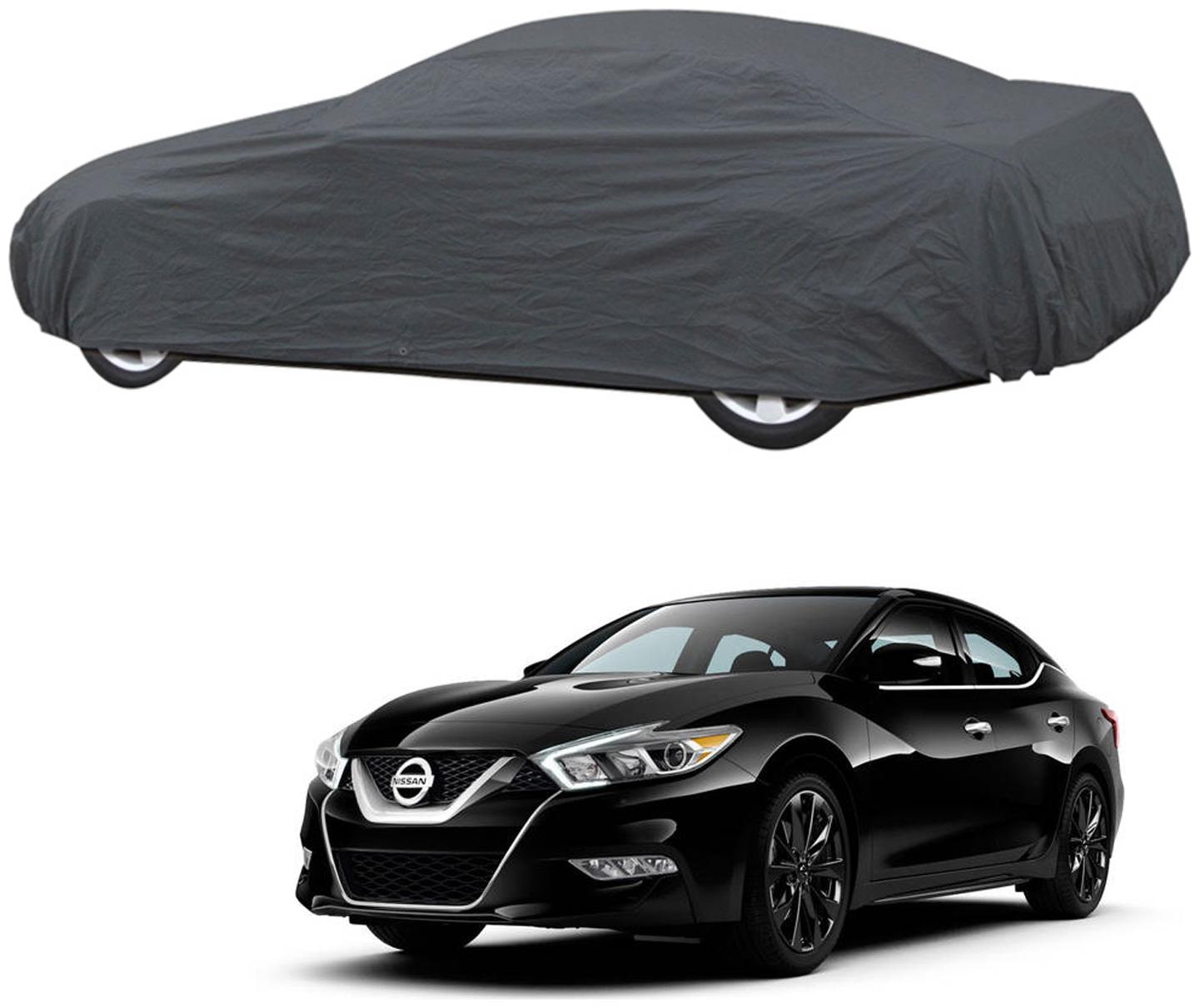 

AutoRetail Nissan Micra Grey Car Body Cover For 2018 Model (Triple Stiched without Mirror Pocket)