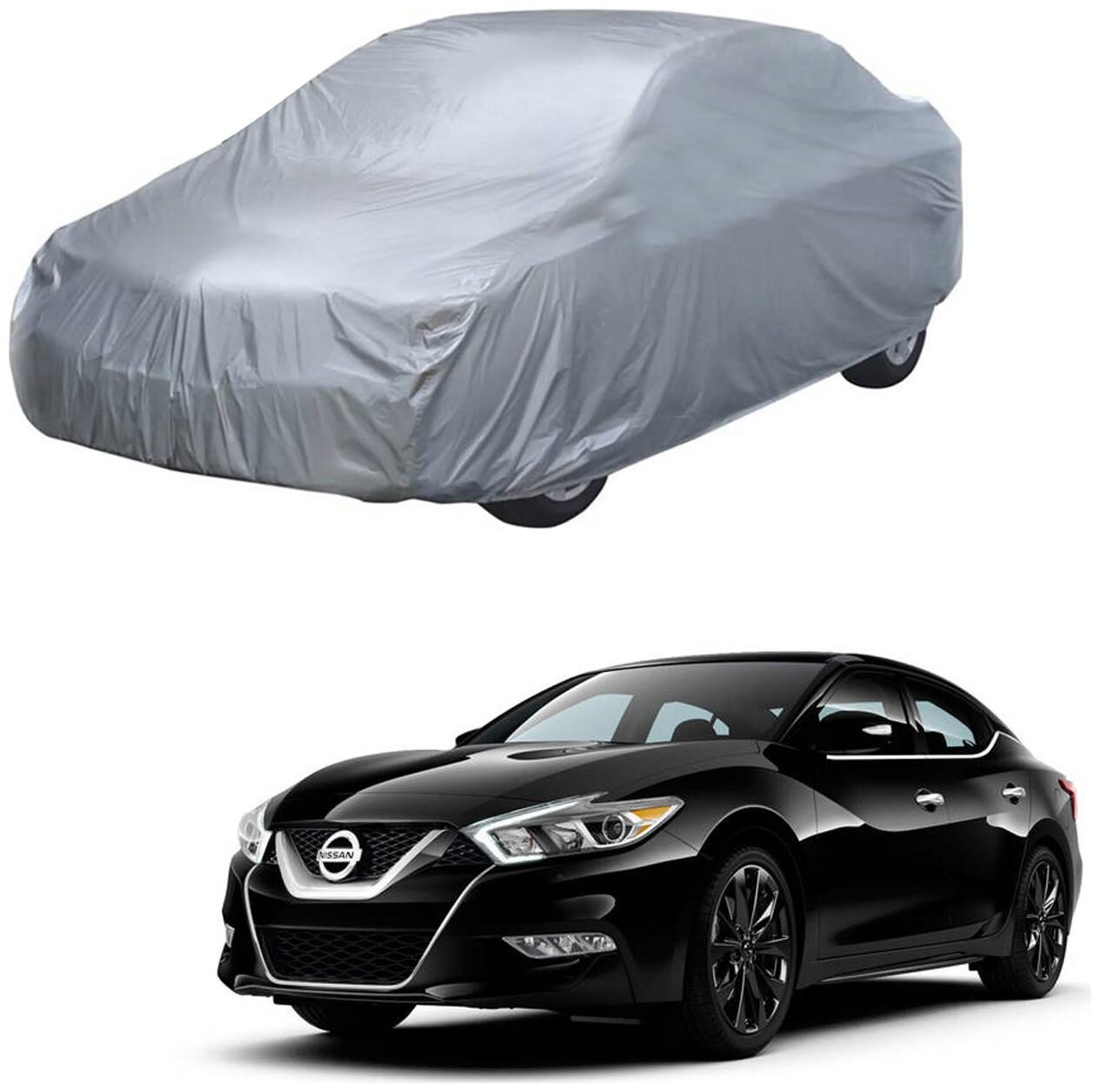 

AutoRetail Nissan Micra Silver Matty Car Body Cover For 2015 Model (Triple Stiched without Mirror Pocket)