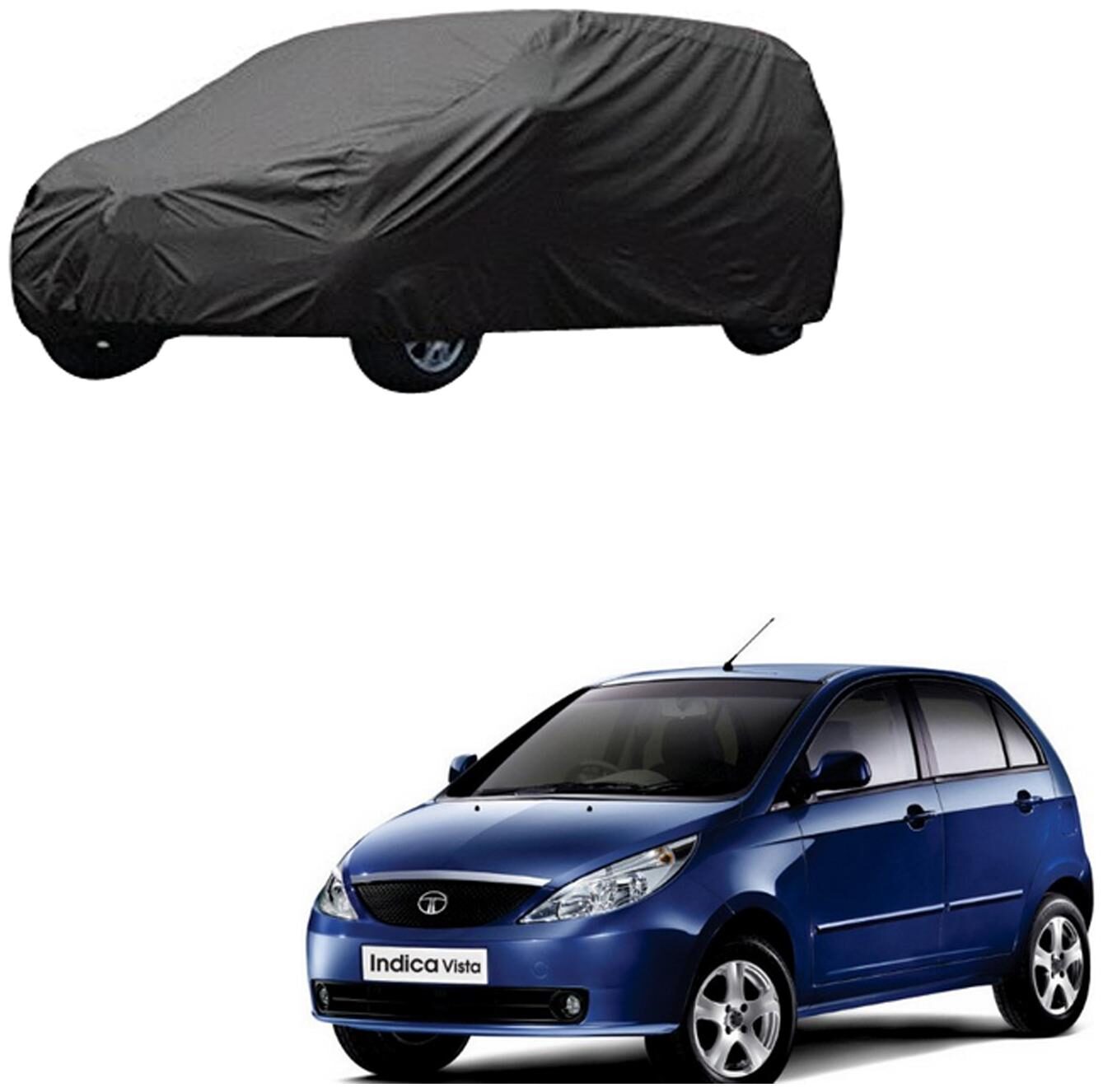 

AutoRetail Tata INDICA VISTA Grey Car Body Cover for 2011 Model (Triple Stiched without Mirror Pocket)