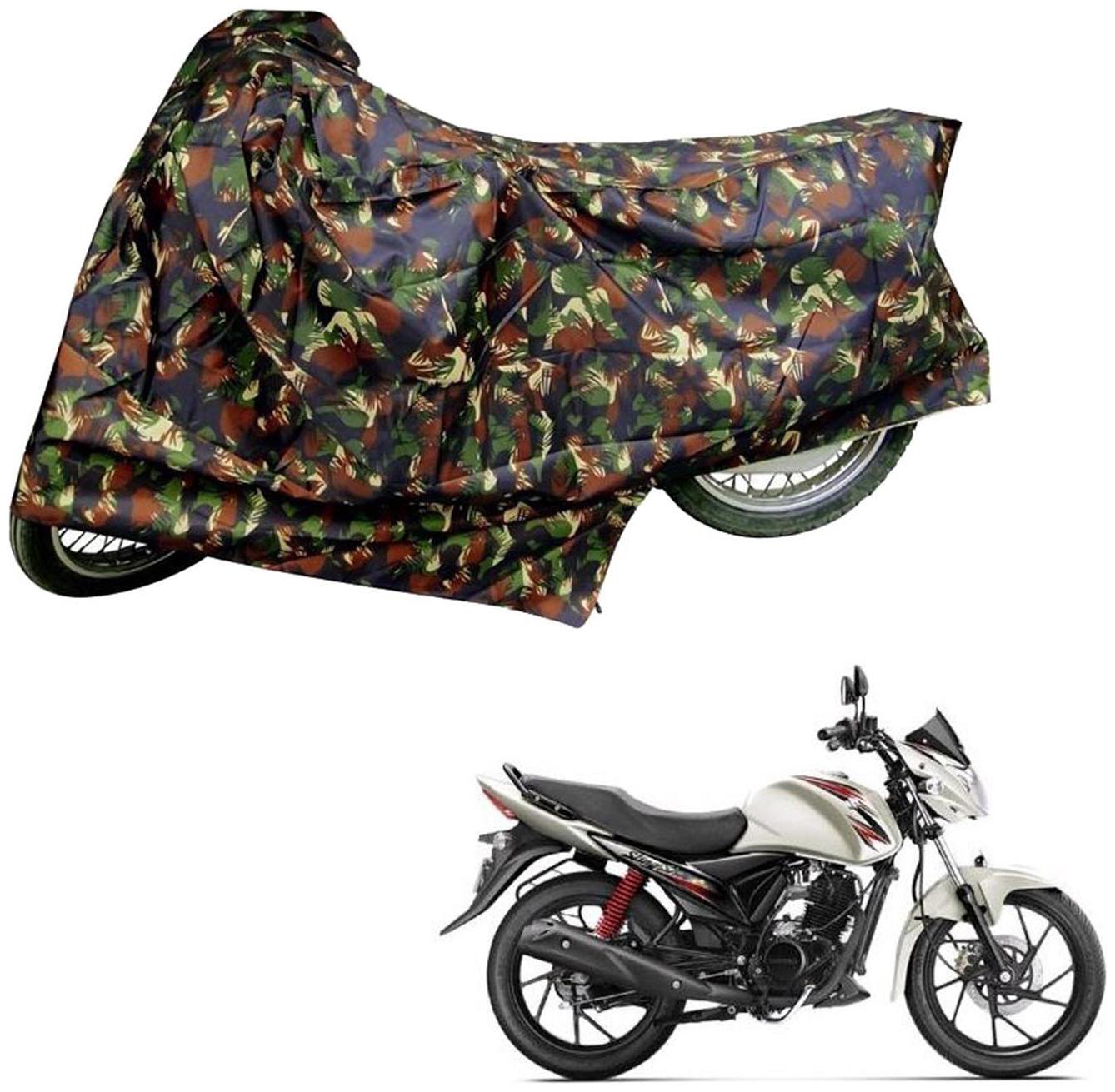 

AutoRetail Two Wheeler Polyster Cover for Suzuki Slingshot Plus with Mirror Pocket (Multi Color)