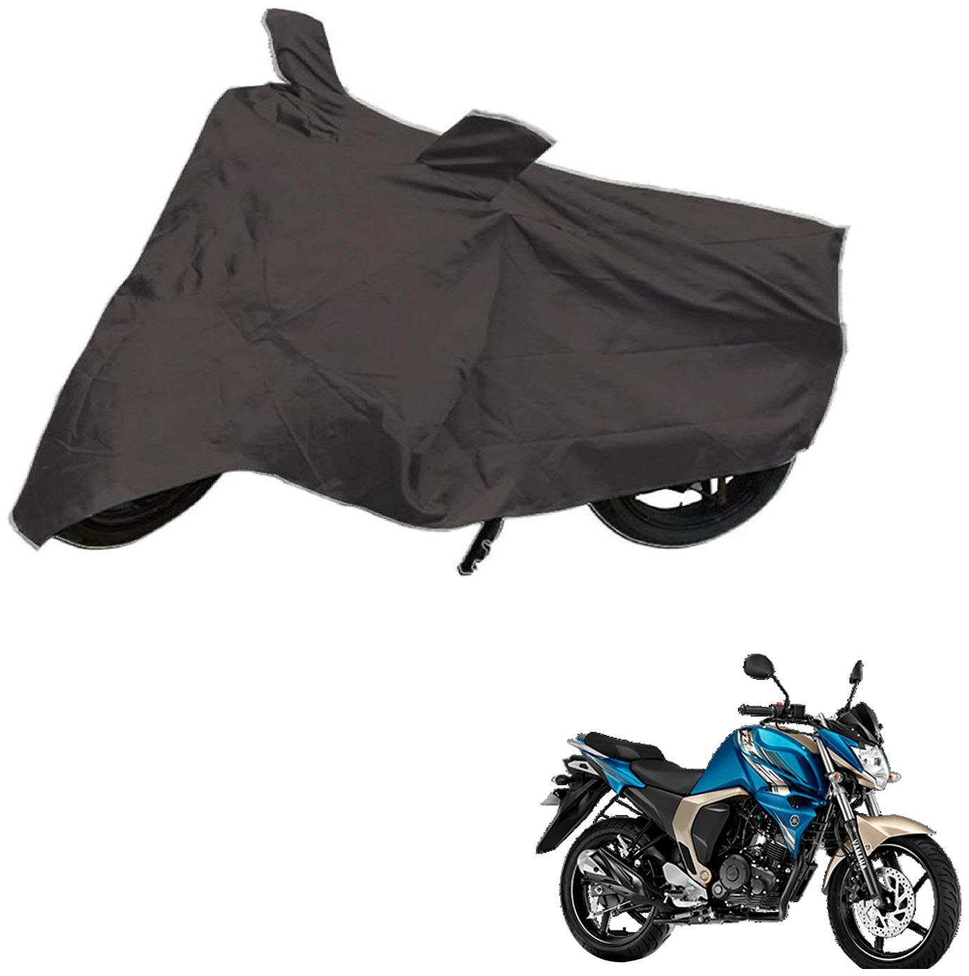 

AutoRetail Two Wheeler Polyster Cover for Yamaha FZ S Ver 2 0 with Mirror Pocket (Grey Color)