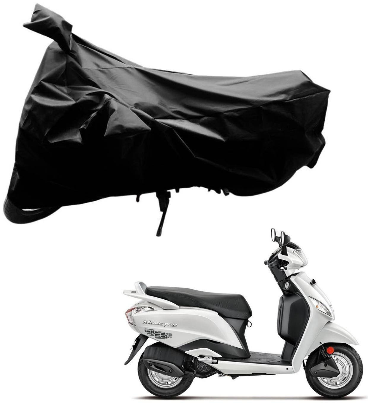 

AutoRetail Two Wheeler Polyster Cover for Hero Maestro with Sun Protection (Mirror Pocket Black Color)