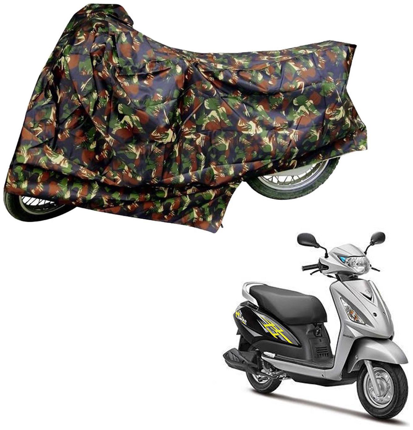 

AutoRetail Two Wheeler Polyster Cover for Suzuki Access Swish with Mirror Pocket (Multi Color)