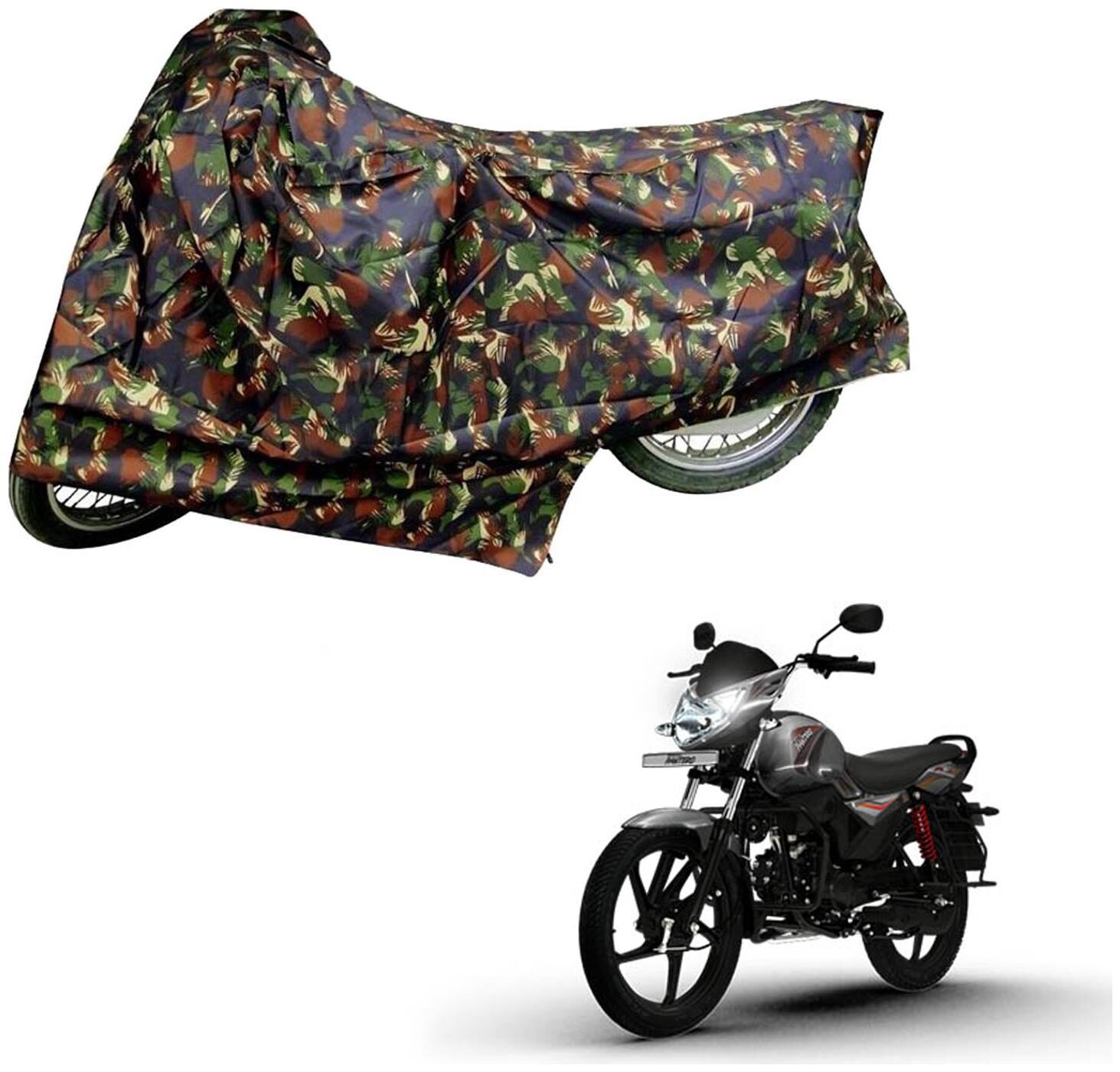 

AutoRetail Two Wheeler Polyster Cover for Mahindra Pantero with Mirror Pocket (Multi Color)