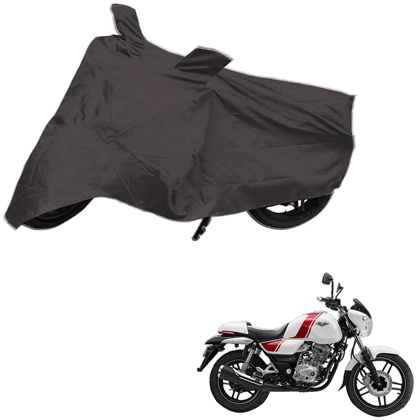 

AutoRetail Two Wheeler Polyster Cover for Bajaj V15 with Mirror Pocket (Grey Color)