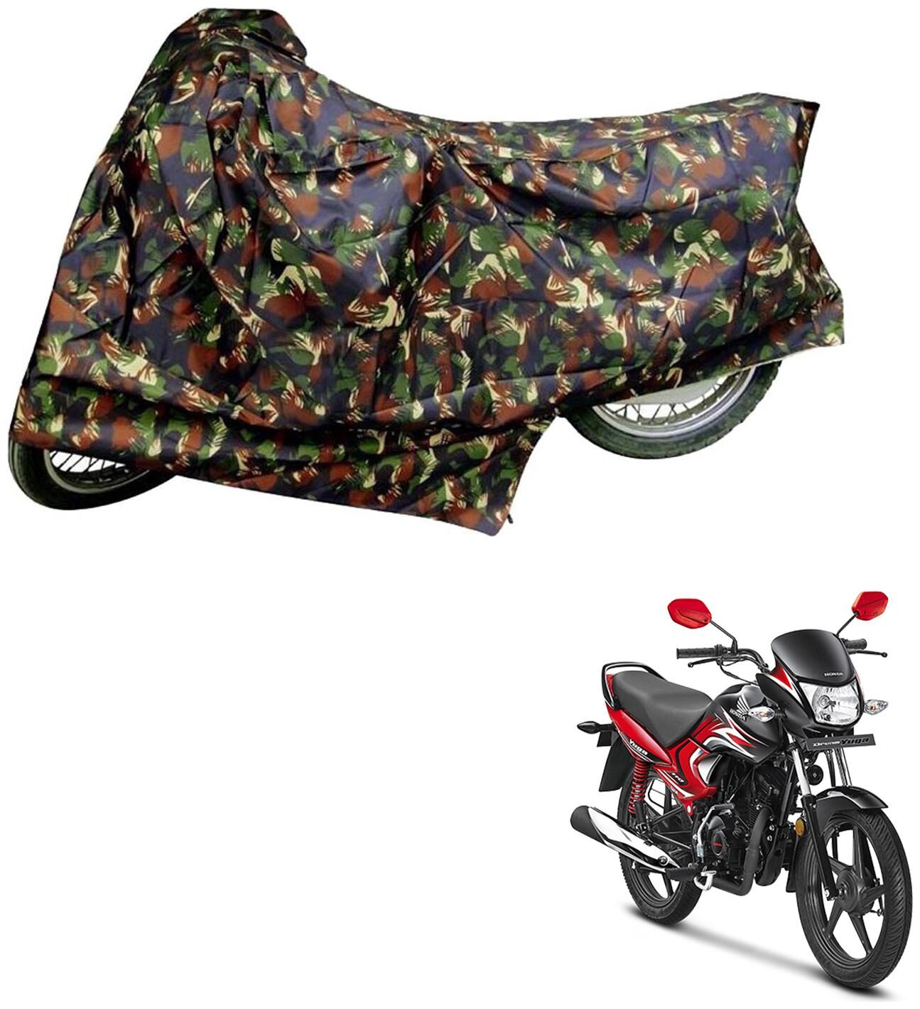 

AutoRetail Two Wheeler Polyster Cover for Honda Dream Neo with Sun Protection (Mirror Pocket Multi Color)