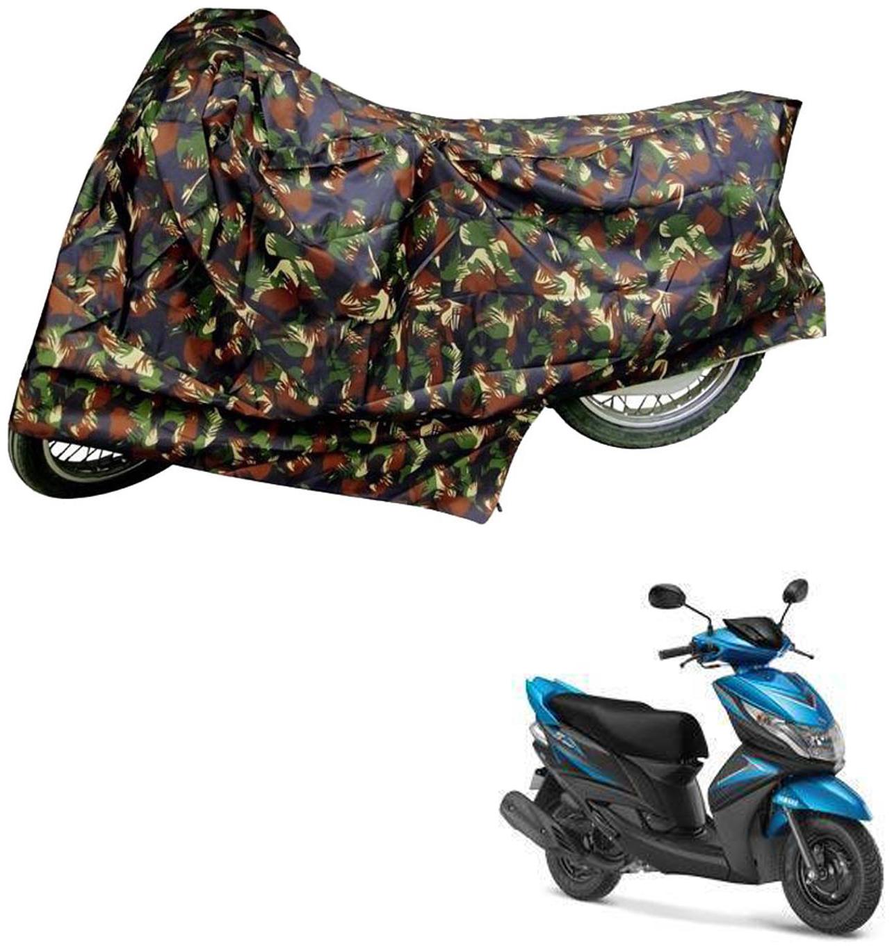 

AutoRetail Two Wheeler Polyster Cover for Yamaha Ray Z with Mirror Pocket (Multi Color)