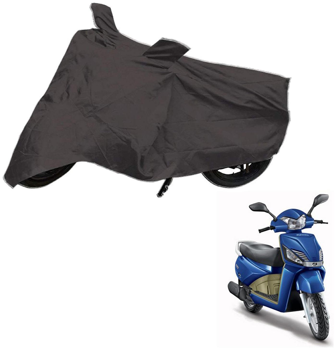 

AutoRetail Two Wheeler Polyster Cover for Mahindra Gusto with Sun Protection (Mirror Pocket Grey Color)