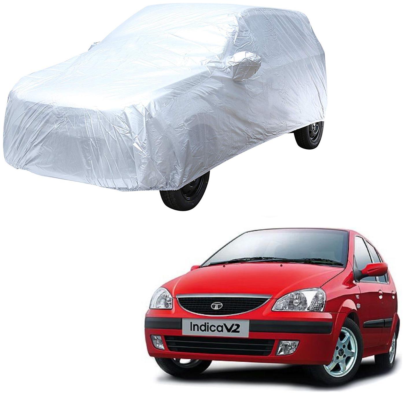

AutoRetail Tata INDICA Silver Matty Car Body Cover for 2013 Model (Mirror Pocket Triple Stiched)