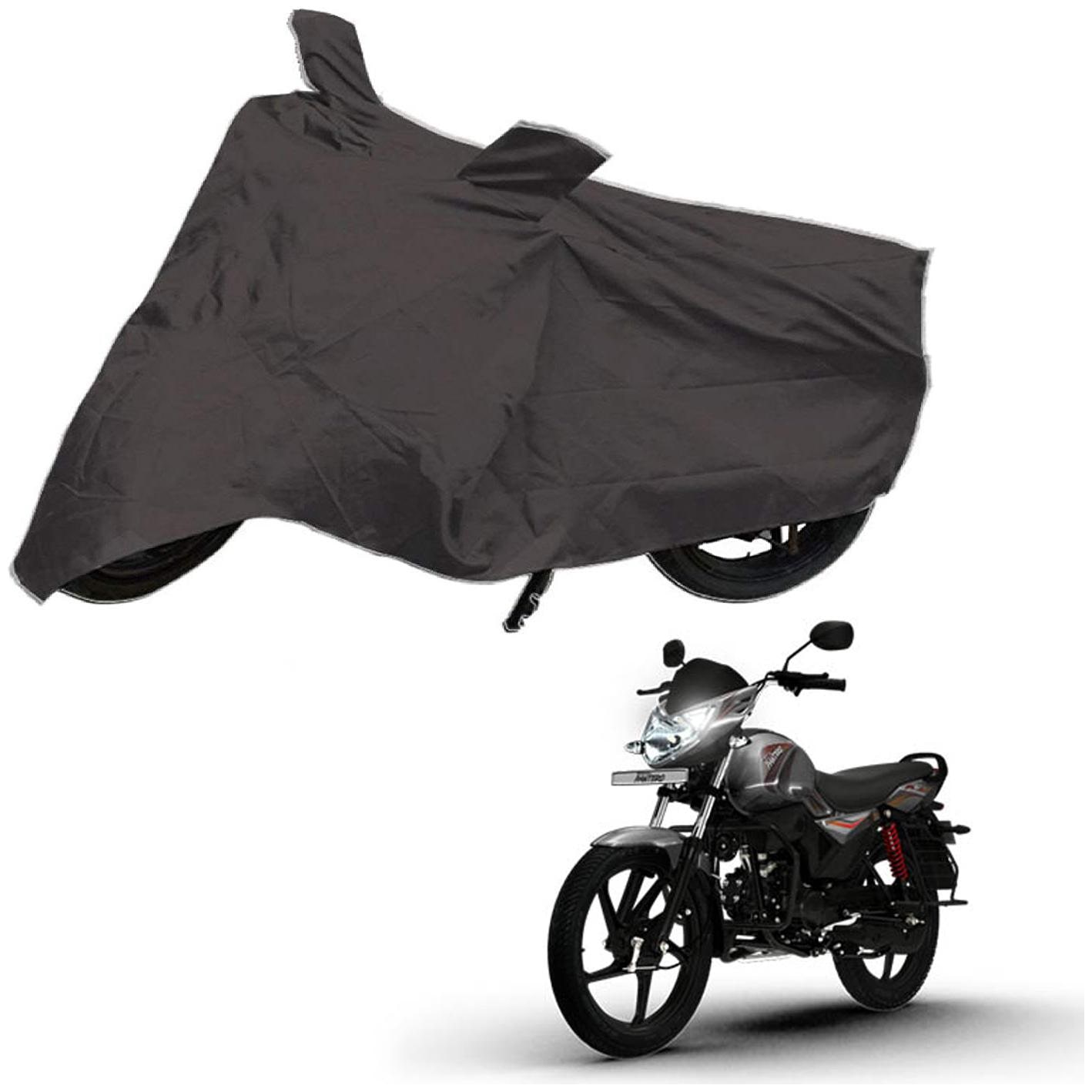 

AutoRetail Two Wheeler Polyster Cover for Mahindra Pantero with Sun Protection (Mirror Pocket Grey Color)