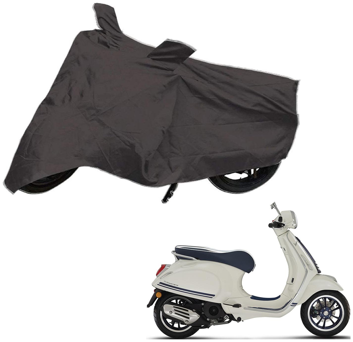 

AutoRetail Two Wheeler Polyster Cover for Piaggio Vespa with Sun Protection (Mirror Pocket Grey Color)