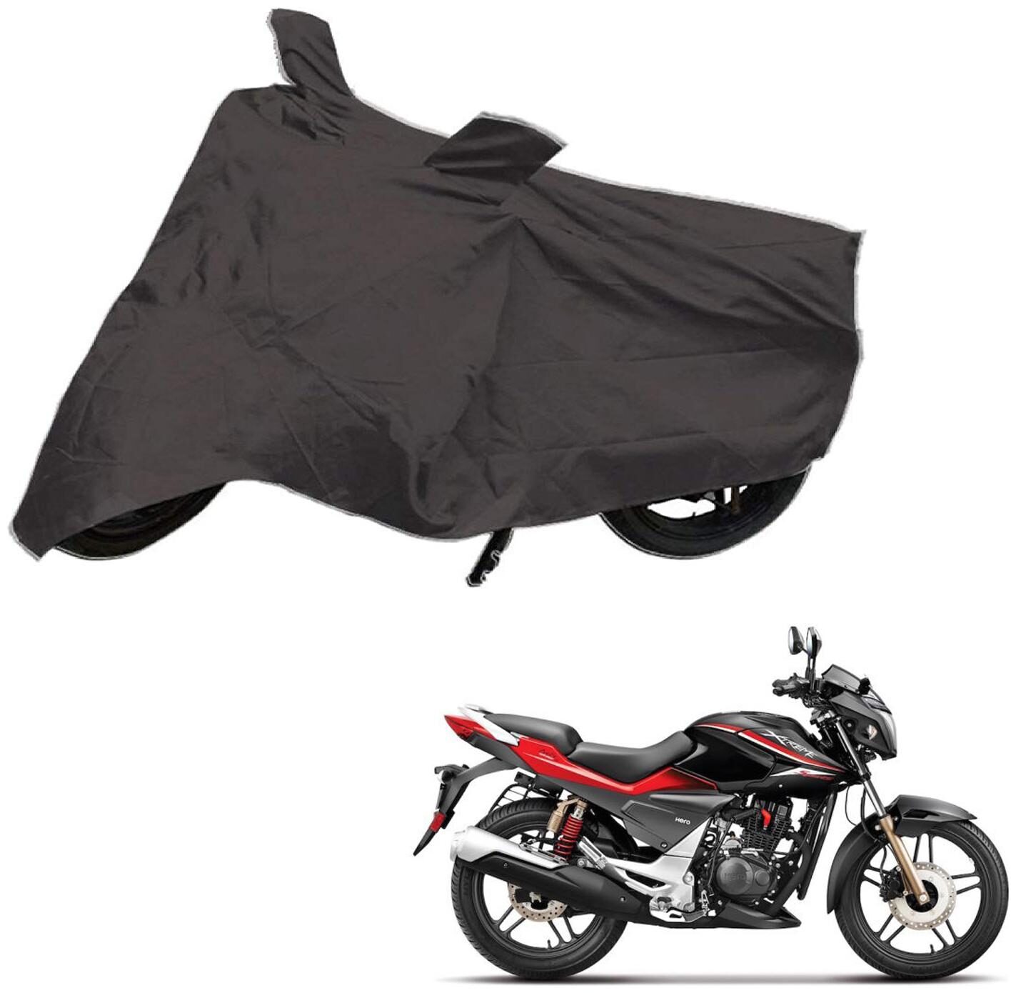 

AutoRetail Two Wheeler Polyster Cover for Hero Xtreme Sports with Mirror Pocket (Grey Color)