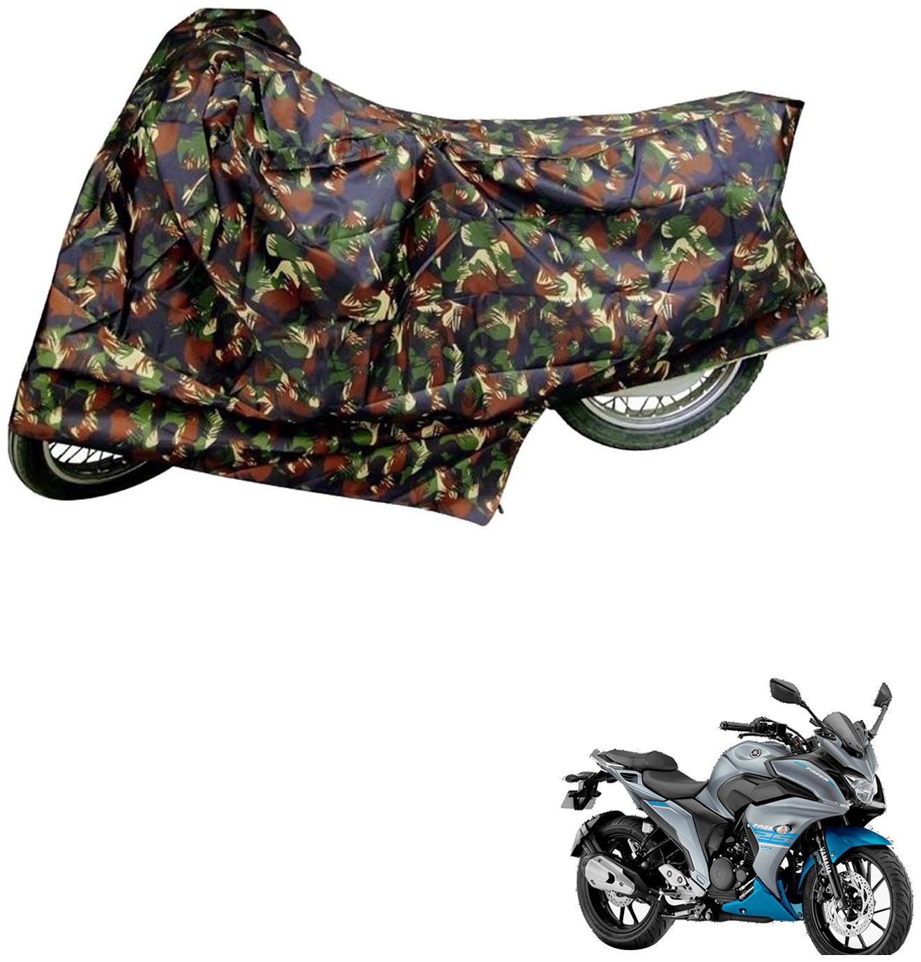 

AutoRetail Two Wheeler Polyster Cover for Yamaha Fazer with Mirror Pocket (Multi Color)