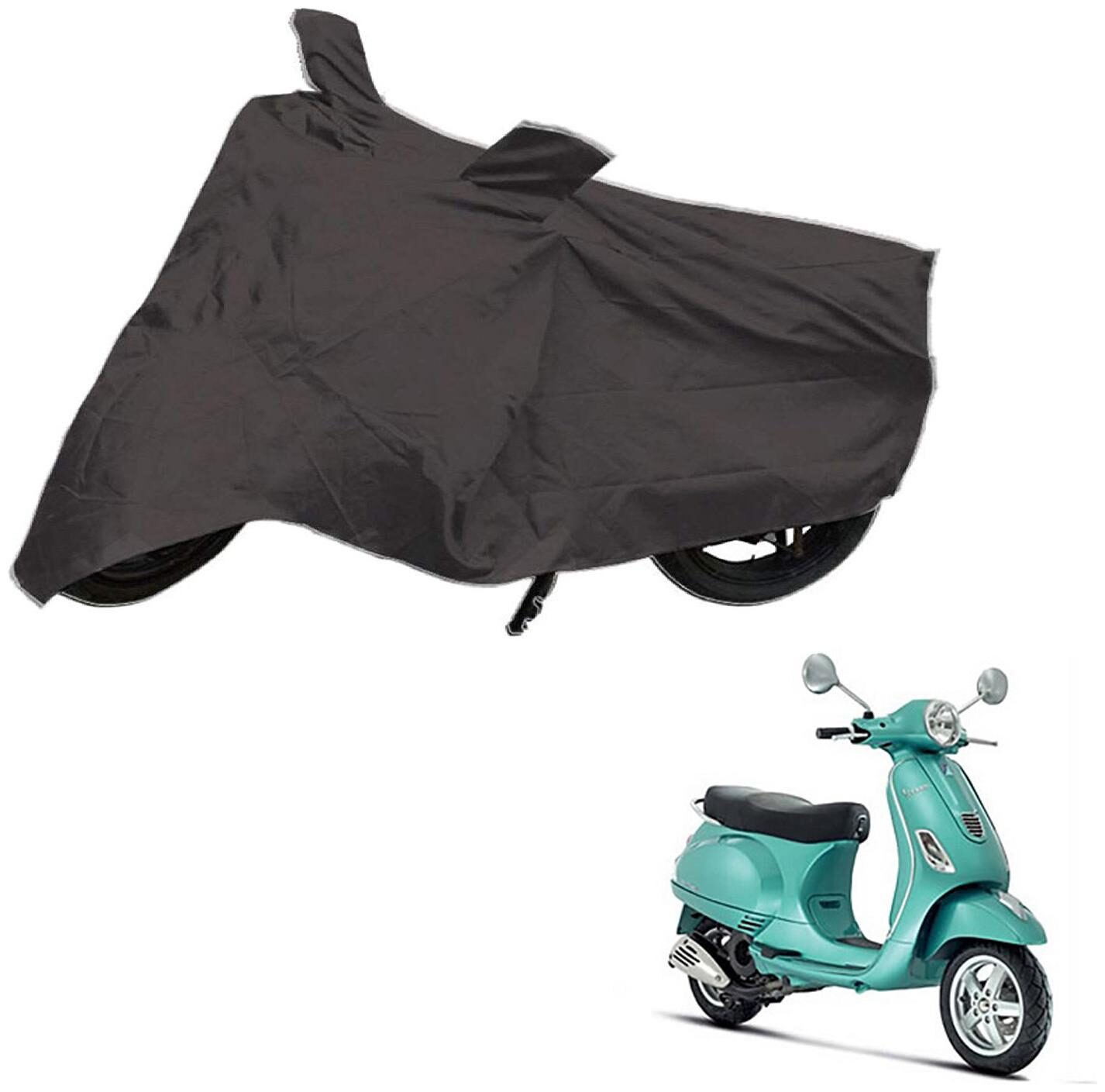 

AutoRetail Two Wheeler Polyster Cover for Mahindra Vespa Lx with Mirror Pocket (Grey Color)