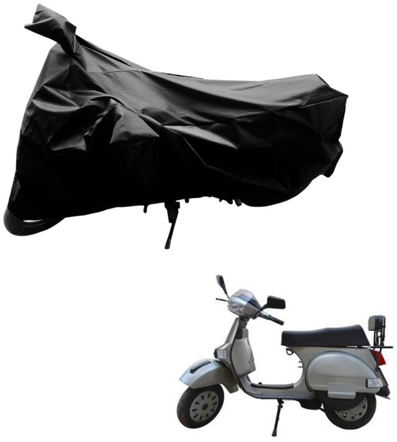 

AutoRetail Two Wheeler Polyster Cover for LML Select 4 KS with Mirror Pocket (Black Color)