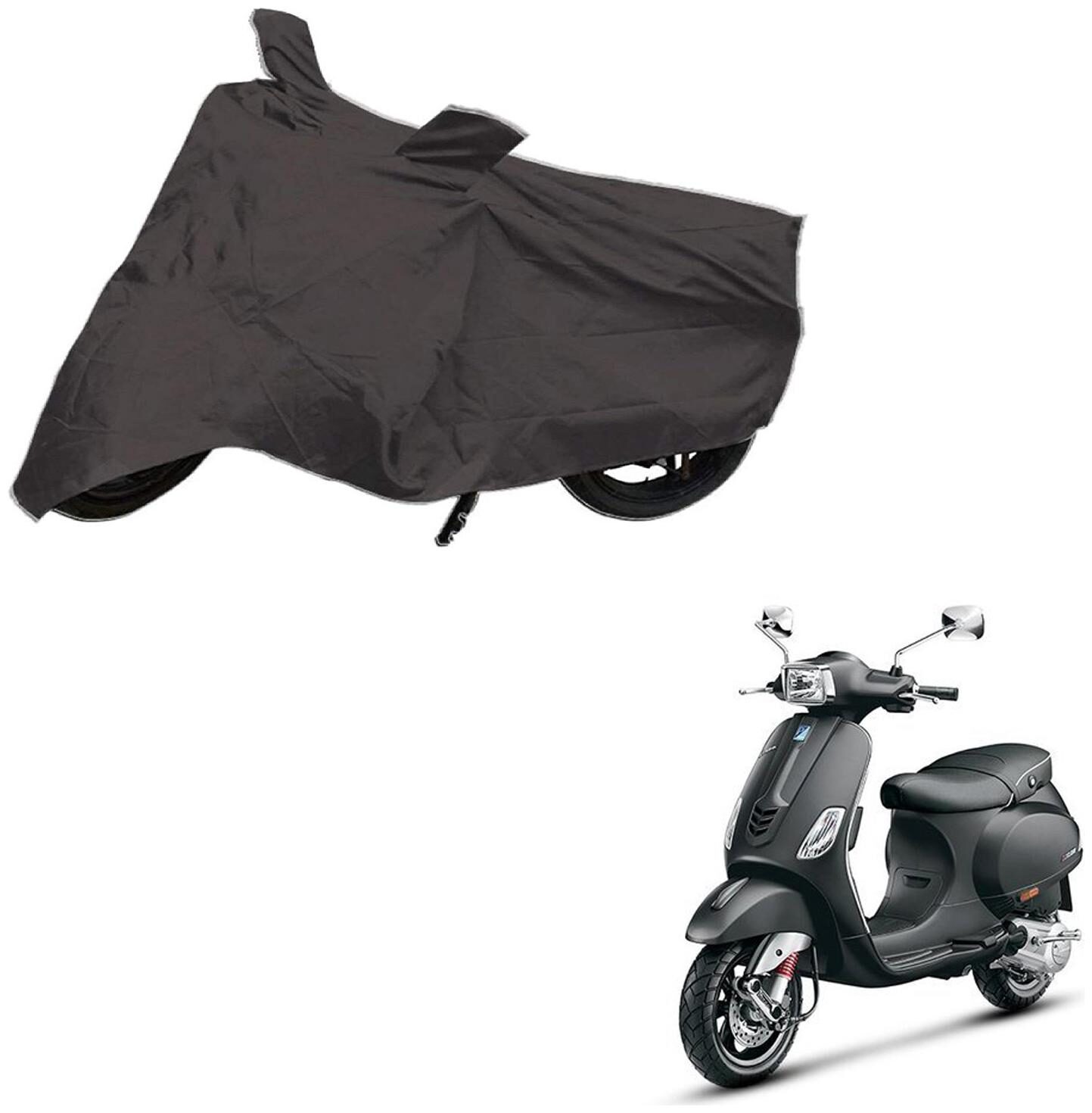 

AutoRetail UV Resistant Two Wheeler Polyster Cover for Piaggio Vespa VX (Mirror Pocket Grey Color)