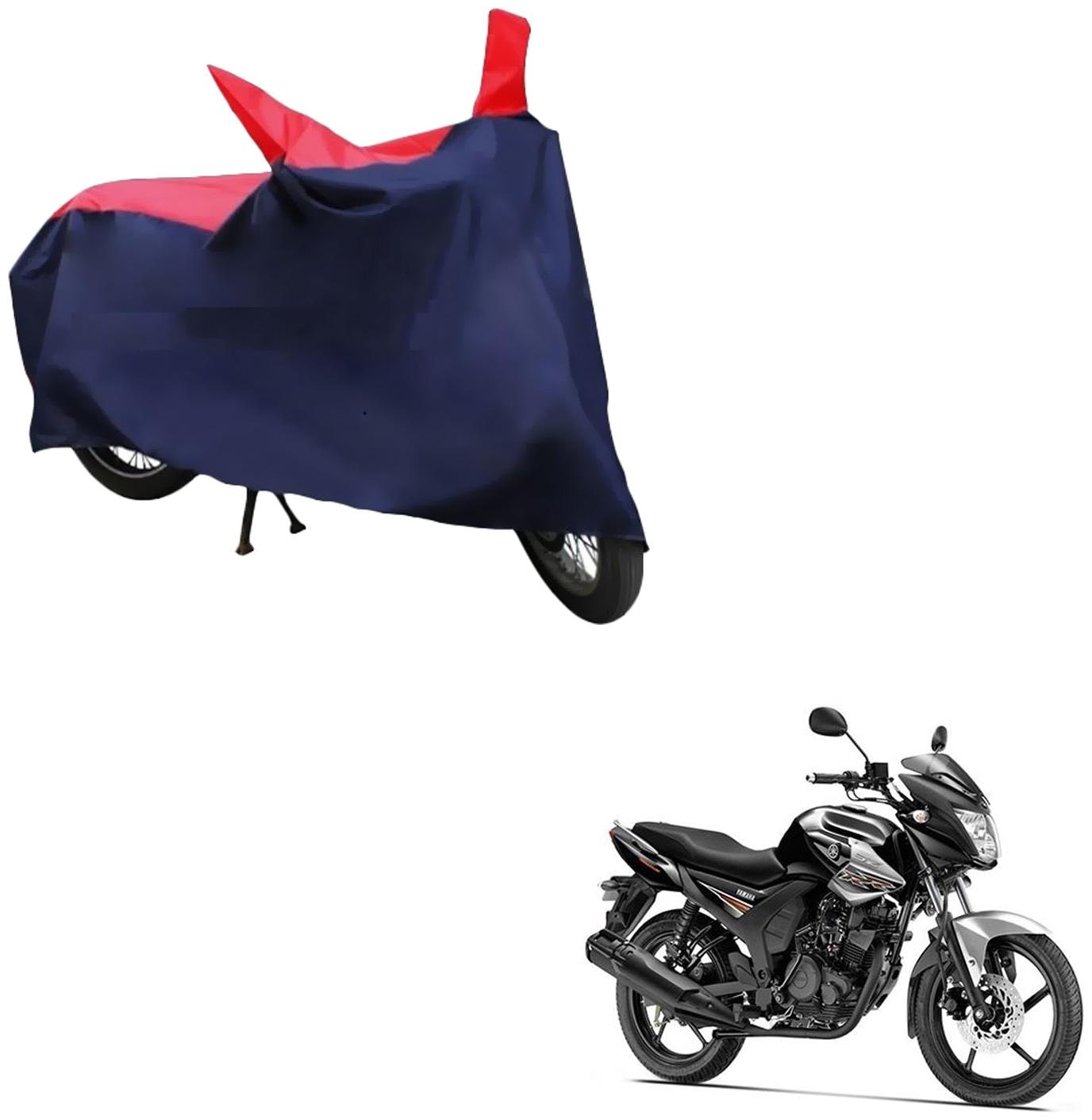 

AutoRetail UV Resistant Two Wheeler Polyster Cover for Yamaha SZ-RR (Mirror Pocket Red and Blue Color)