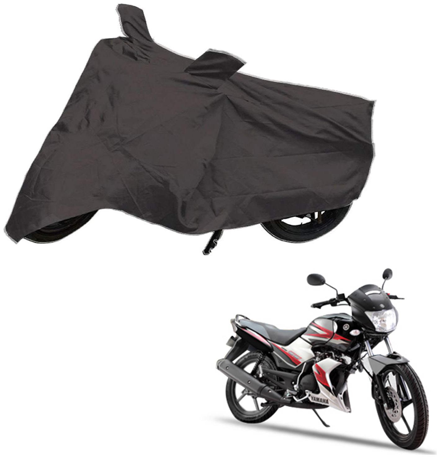 

AutoRetail UV Resistant Two Wheeler Polyster Cover for Yamaha SS 125 (Mirror Pocket Grey Color)