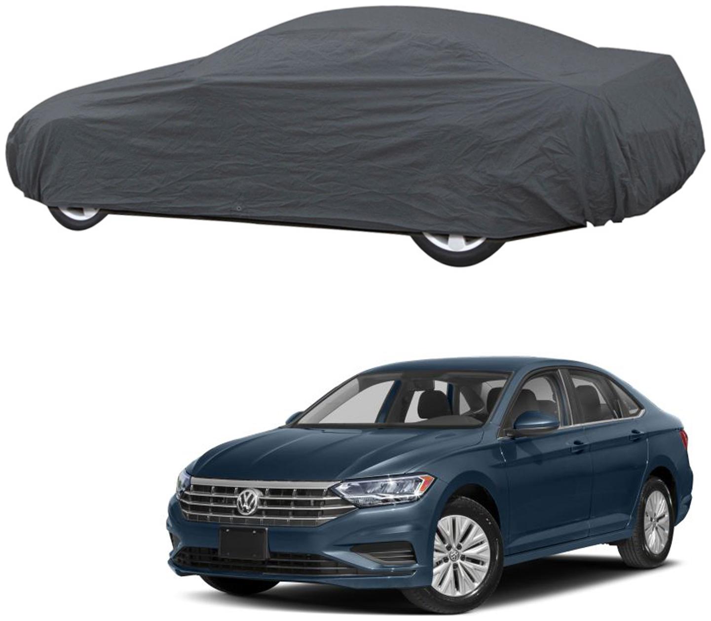 

AutoRetail Volkswagen JETTA Grey Car Body Cover for 2019 Model (Triple Stiched without Mirror Pocket)