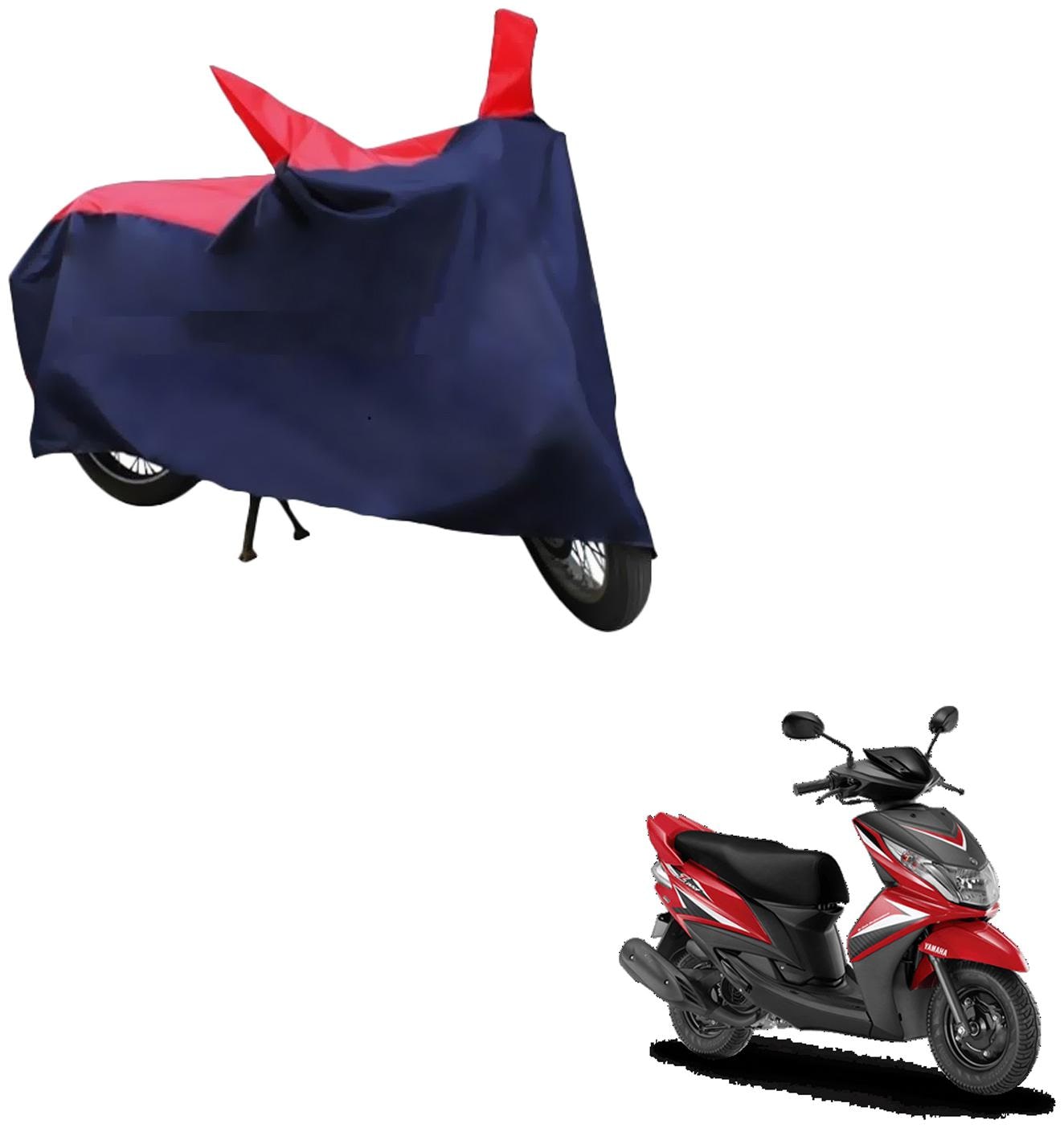 

AutoRetail Weather Resistant Two Wheeler Polyster Cover for Yamaha Ray (Mirror Pocket Red and Blue Color)