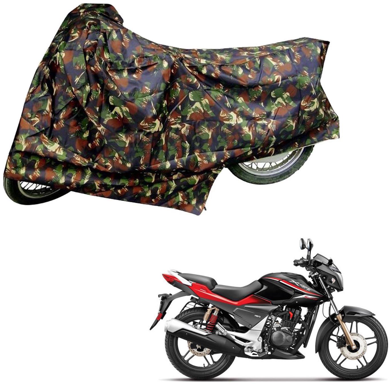 

AutoRetail Weather Resistant Two Wheeler Polyster Cover for Hero Xtreme Sports (Mirror Pocket Multi Color)