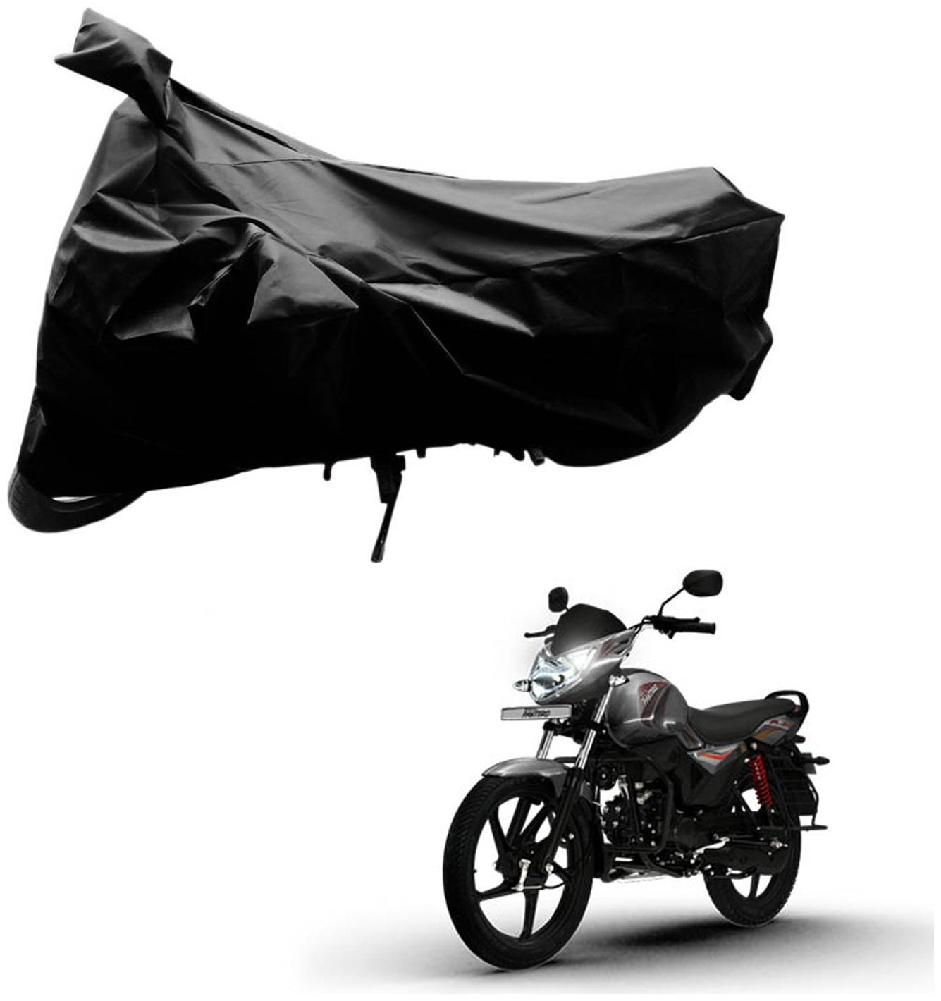 

AutoRetail Weather Resistant Two Wheeler Polyster Cover for Mahindra Pantero (Mirror Pocket Black Color)