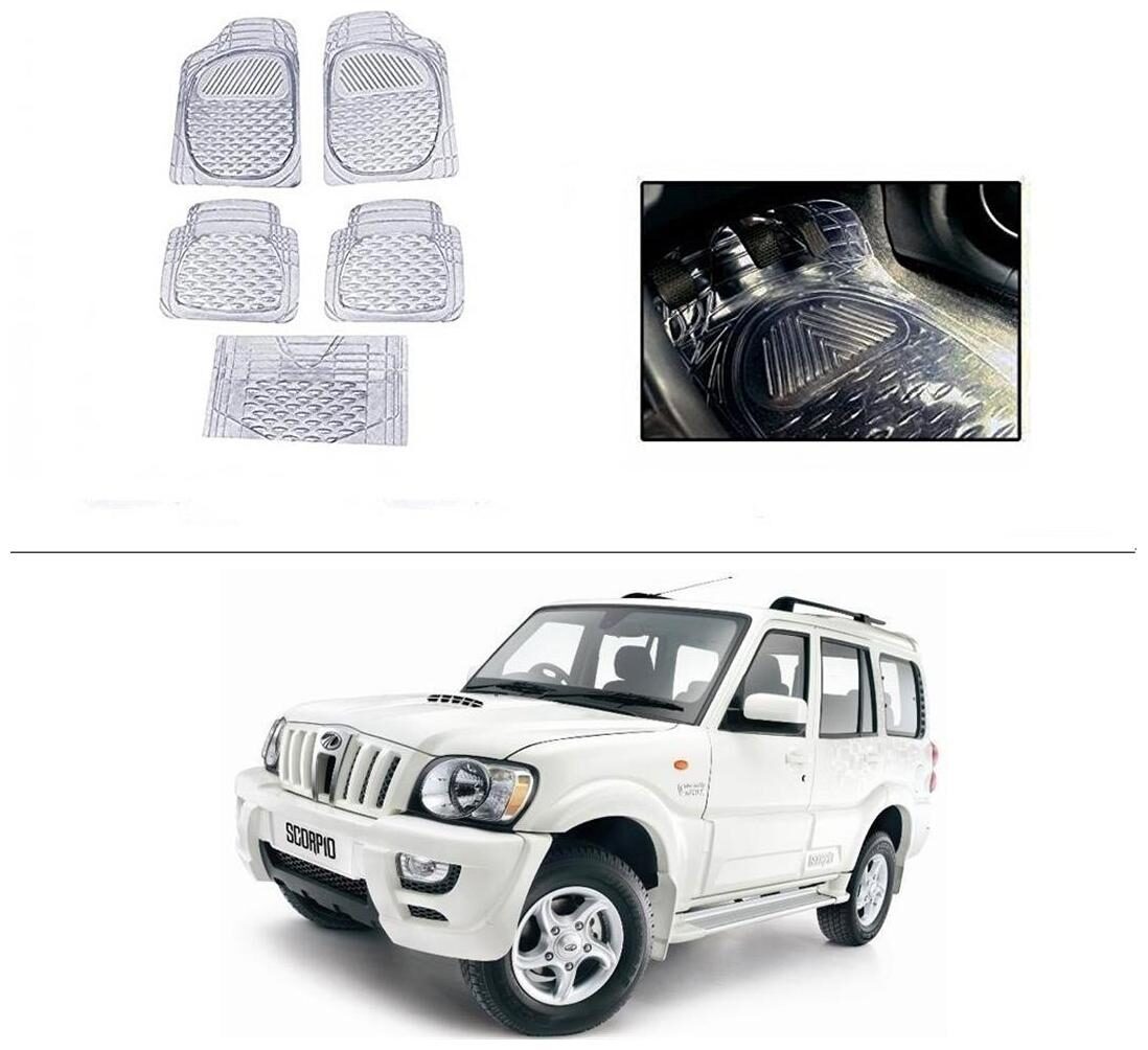 Buy AutoSun Heavy Quality Transparent White Car Floor Mats Set Of 5 For