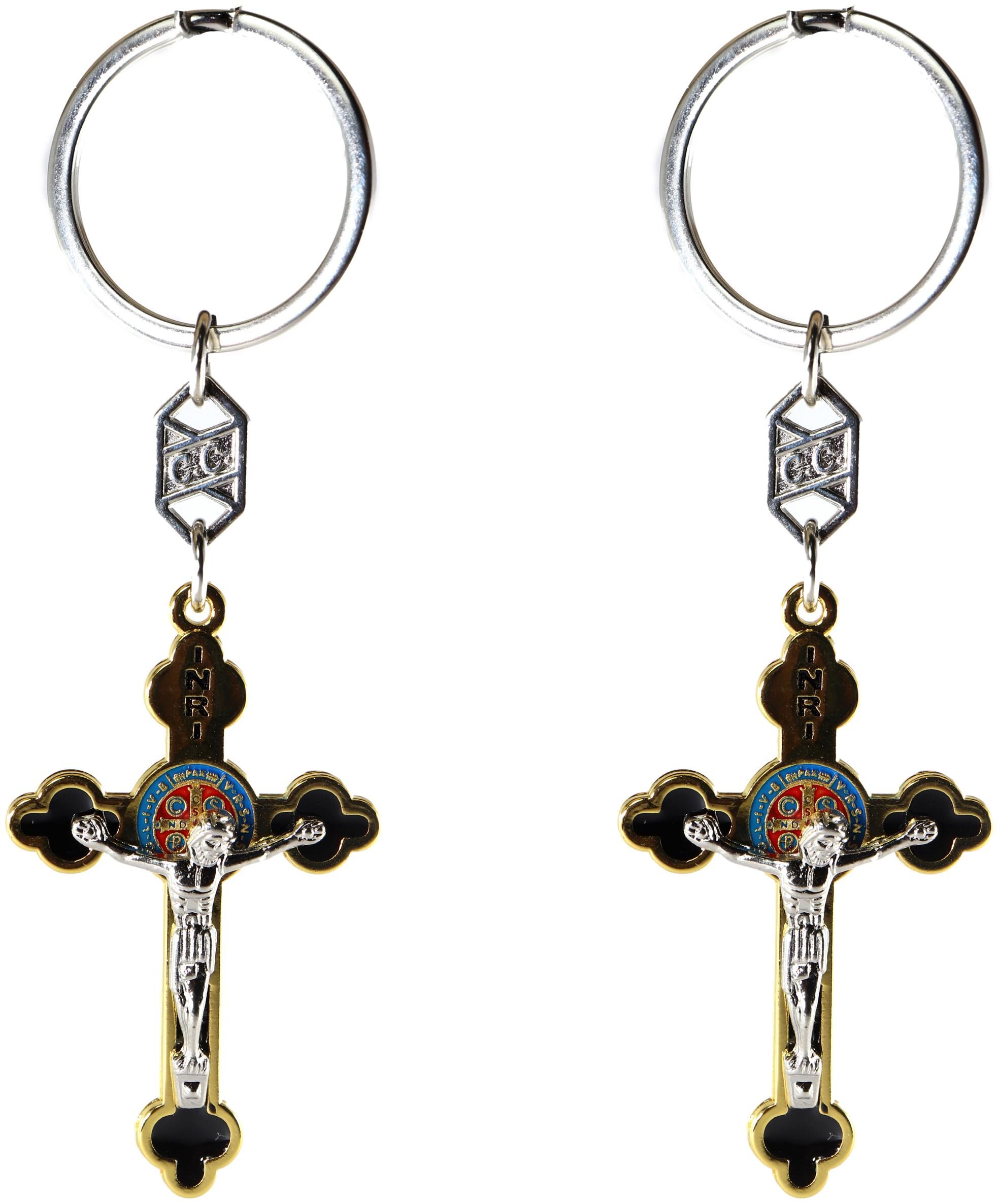 

AVI Keychain with Golden Color Metal Jesus ( Pack of 2)