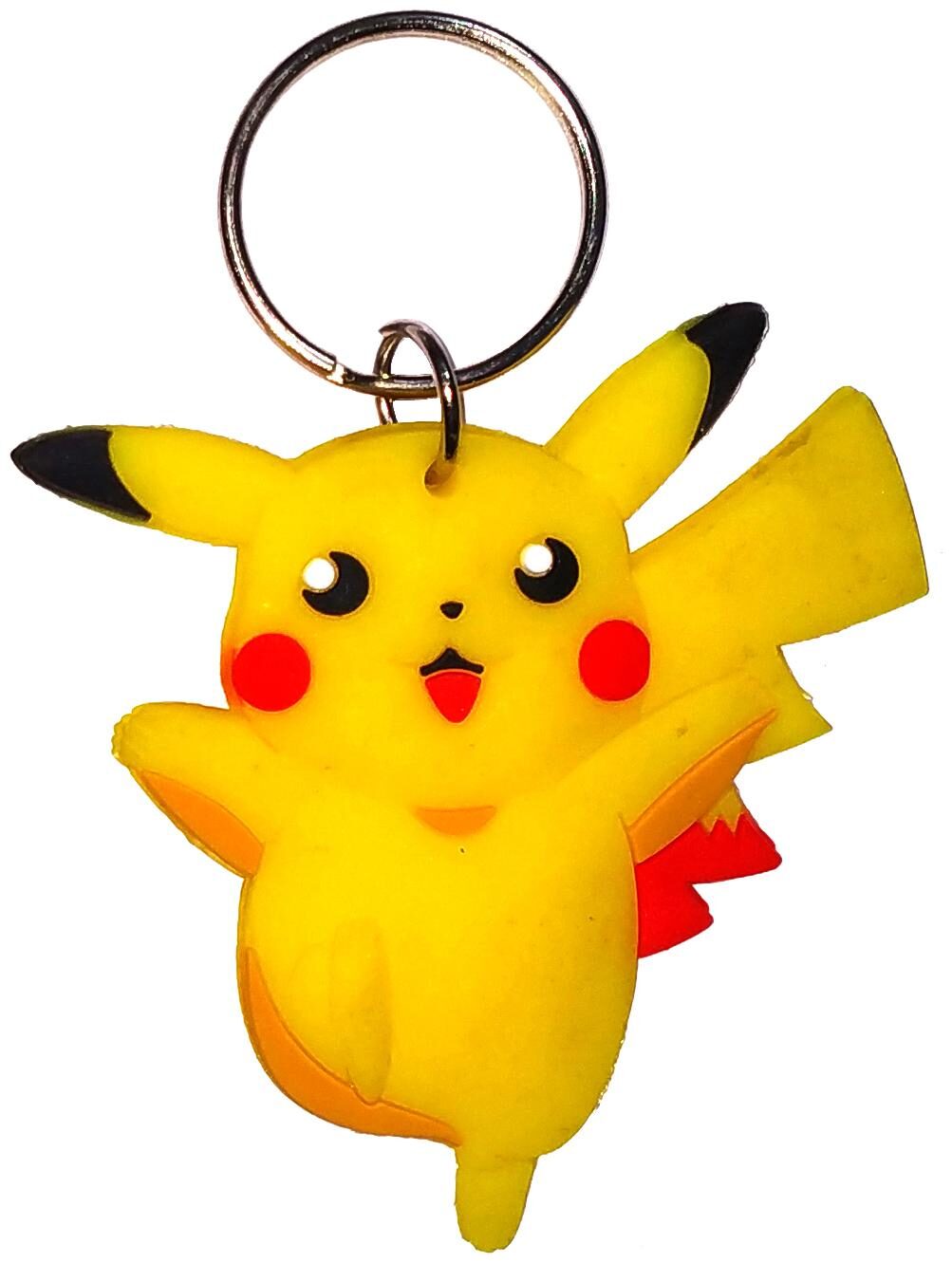 

AVI Keychain with Rubber Pokemon Running Pikachu ( Pack of 1)