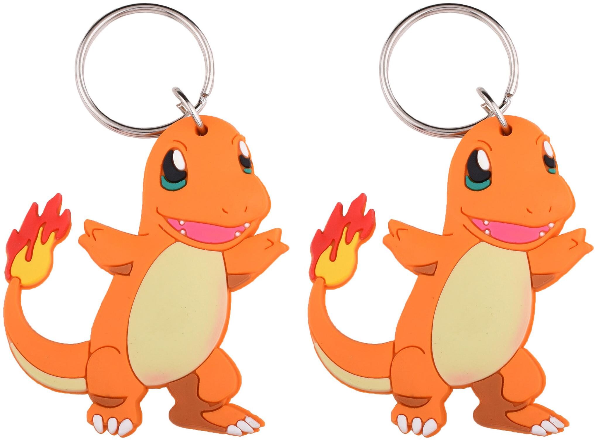 

AVI Keychain with Rubber Pokemon Charmander ( Pack of 2)