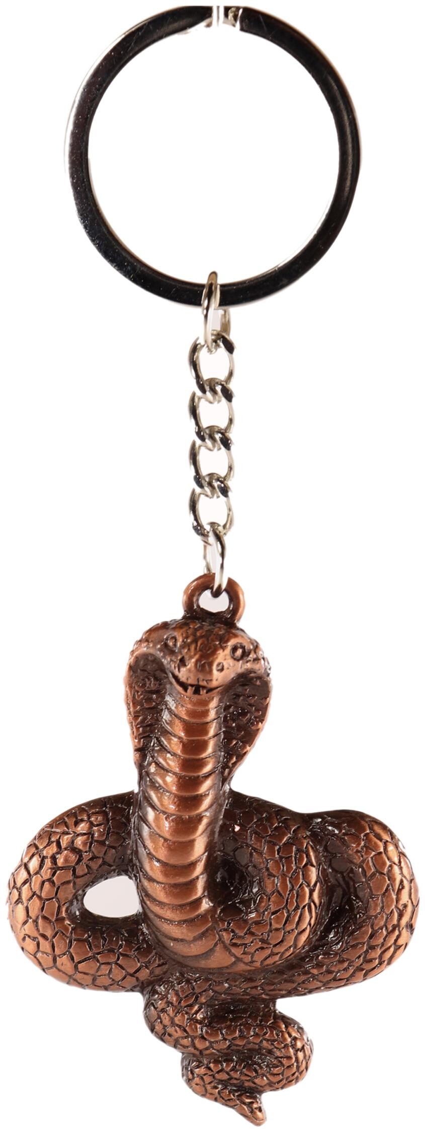 

AVI Techpro with Copper Color Metal Cobra Snake Design Keychain (Pack of 1)