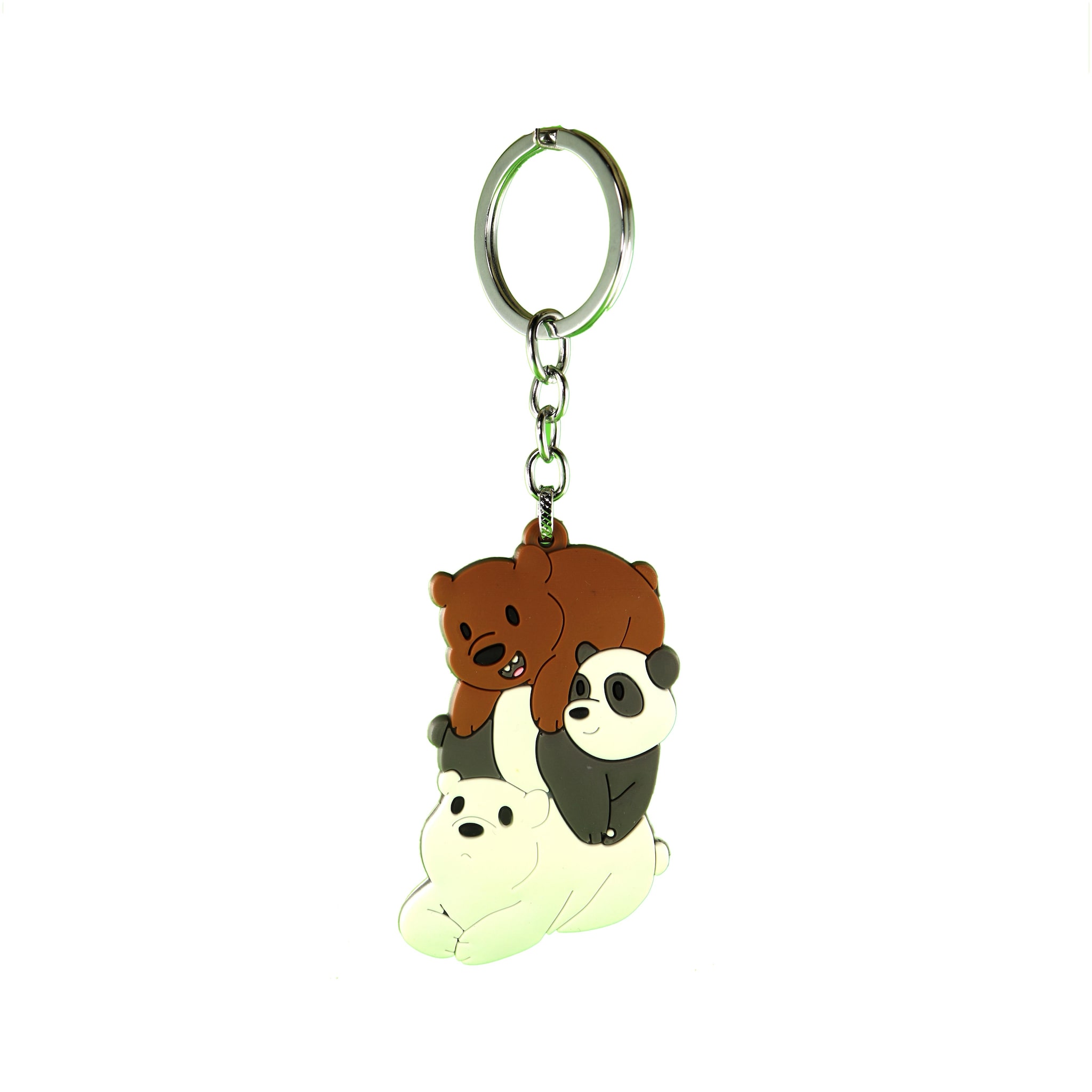 

AVI Techpro Keychain With Multicolor Doublesided Rubber with Bear Design ( Pack of 1)