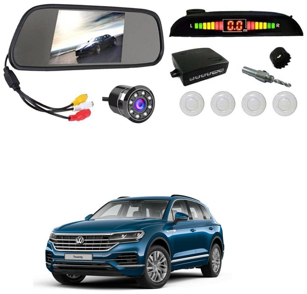 

AYW Car Rear View Camera With White Sensor and Screen of Touareg