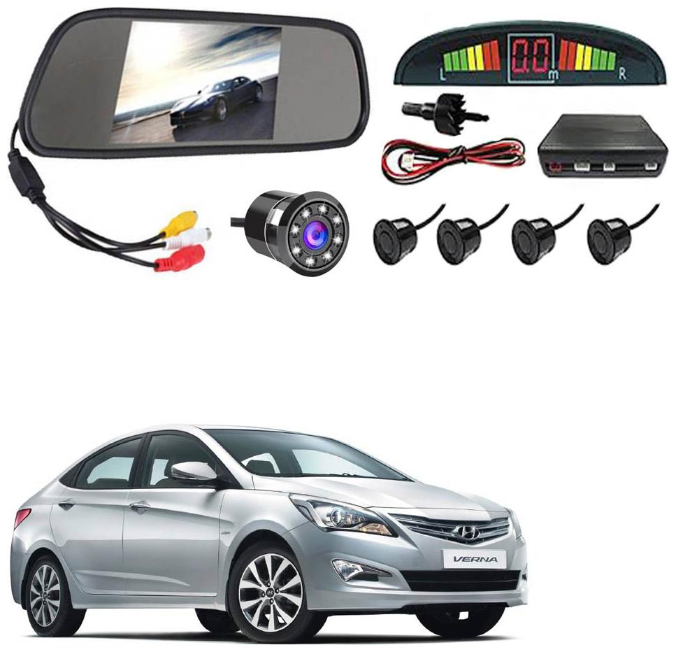 

AYW Car Rear View Camera With Black Sensor and Screen of Verna
