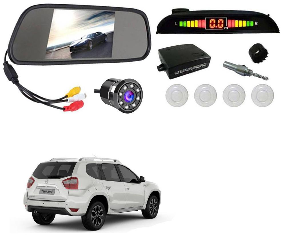 

AYW Car Rear View Camera With White Sensor and Screen of Terrano