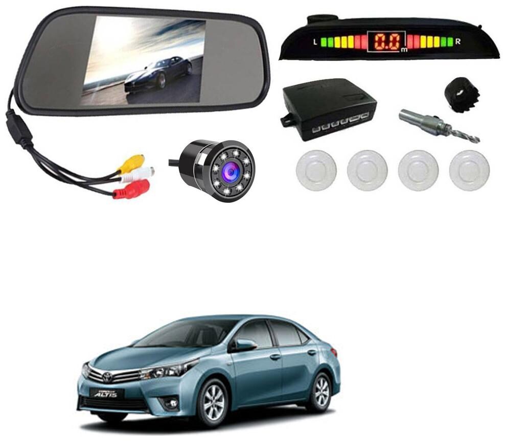 

AYW Car Rear View Camera With White Sensor and Screen of Corolla Altis