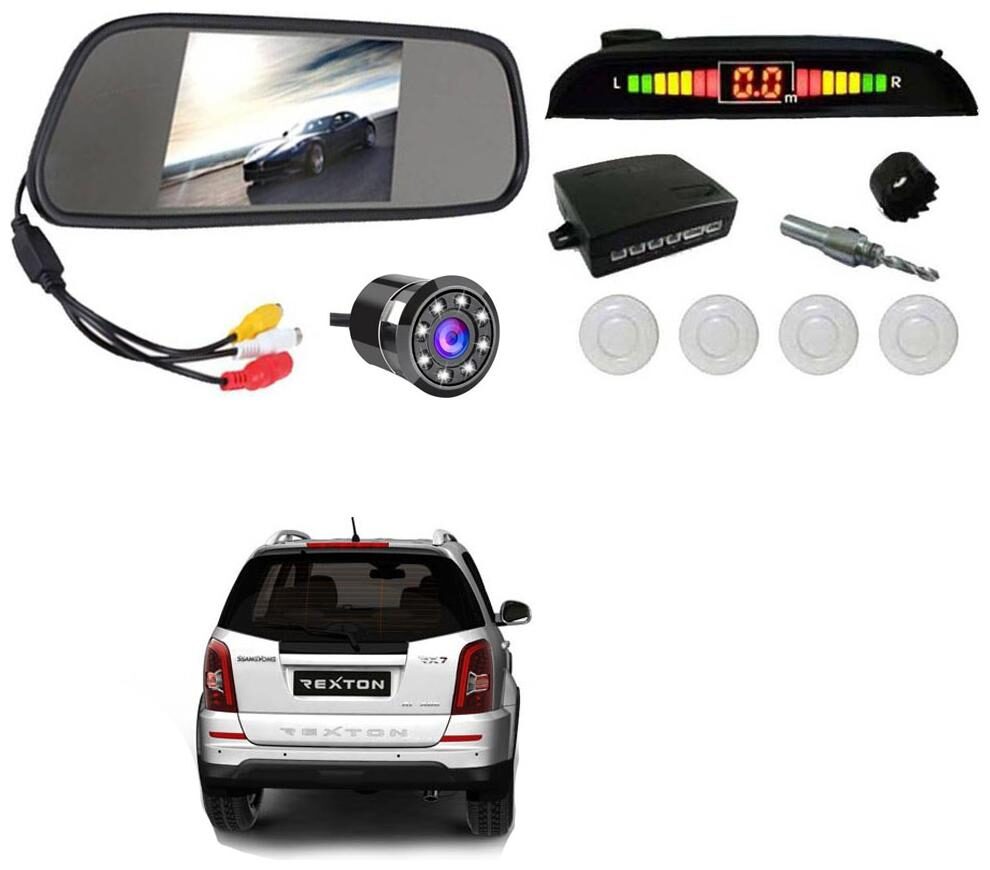 

AYW Car Rear View Camera With White Sensor and Screen of Rexton