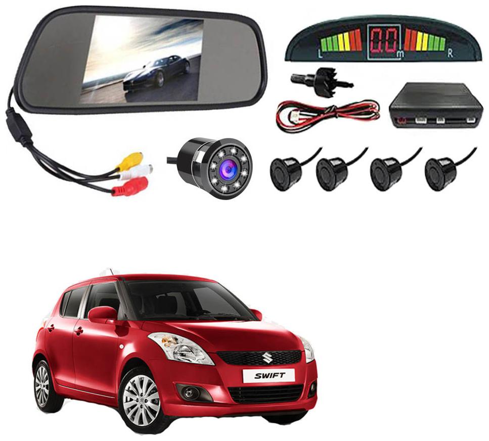 

AYW Car Rear View Camera With Black Sensor and Screen of Swift