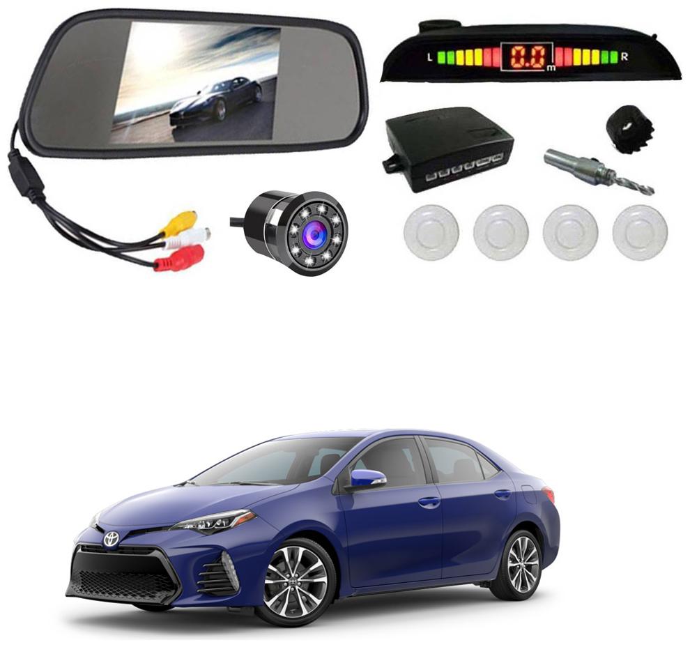 

AYW Car Rear View Camera With White Sensor and Screen of Corolla Altis