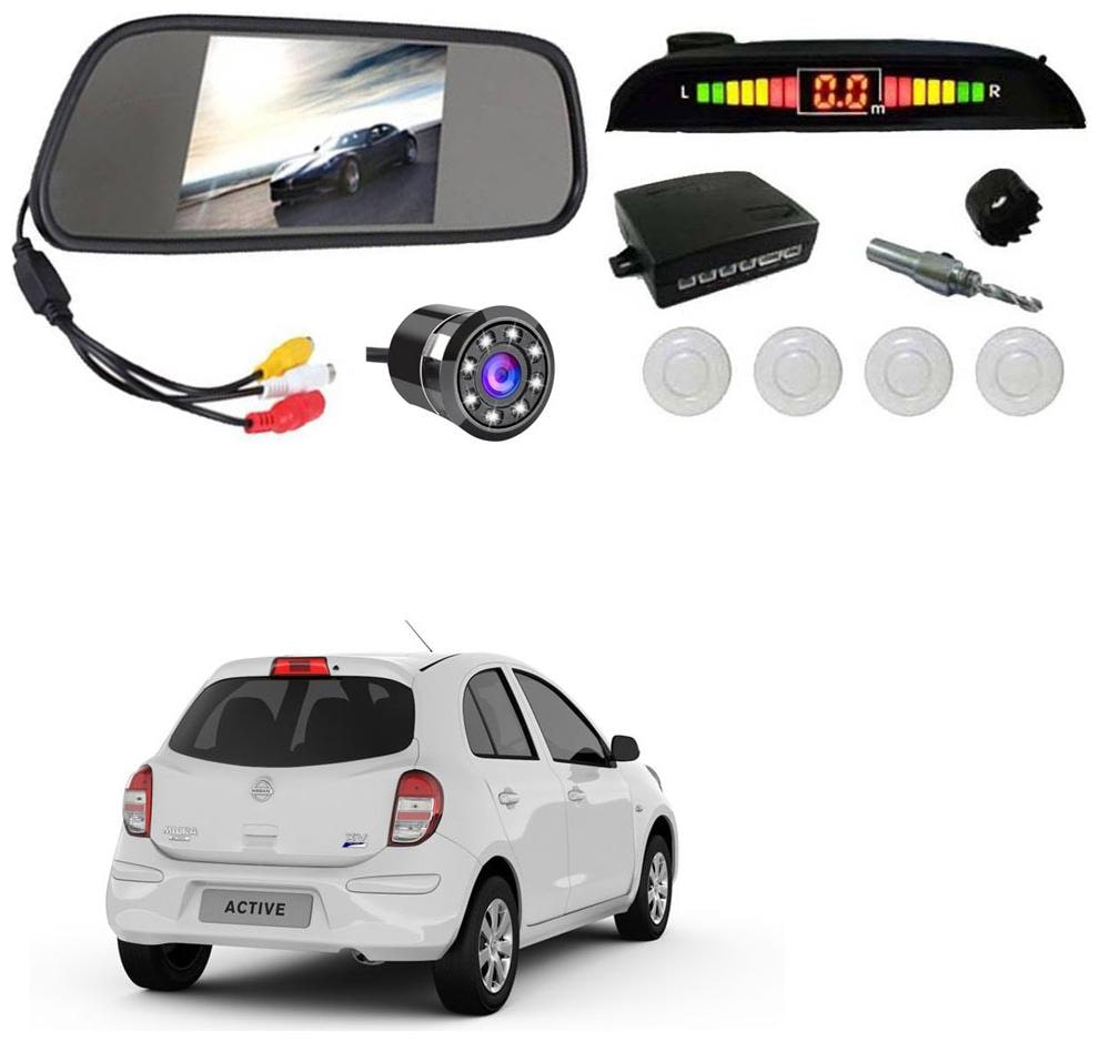 

AYW Car Rear View Camera With White Sensor and Screen of Micra Active